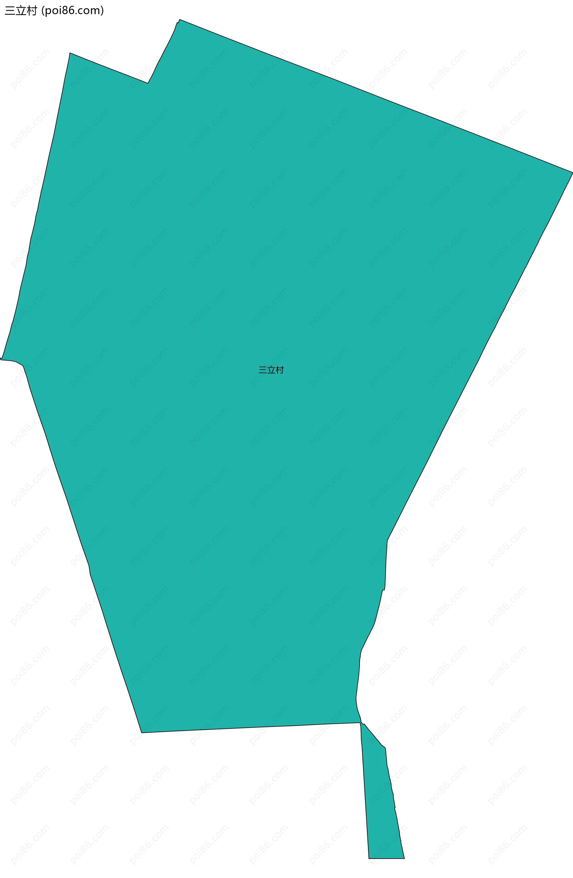 三立村边界地图