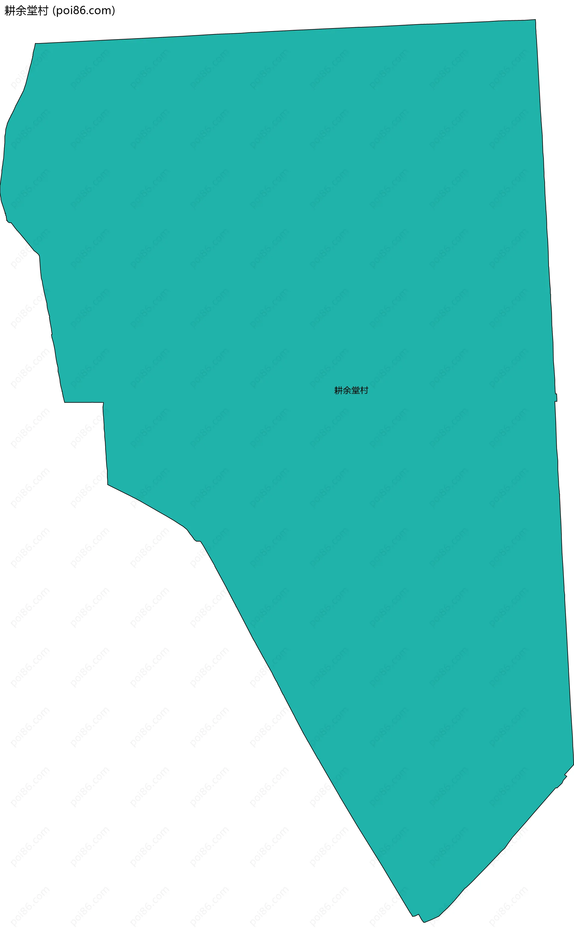 耕余堂村边界地图