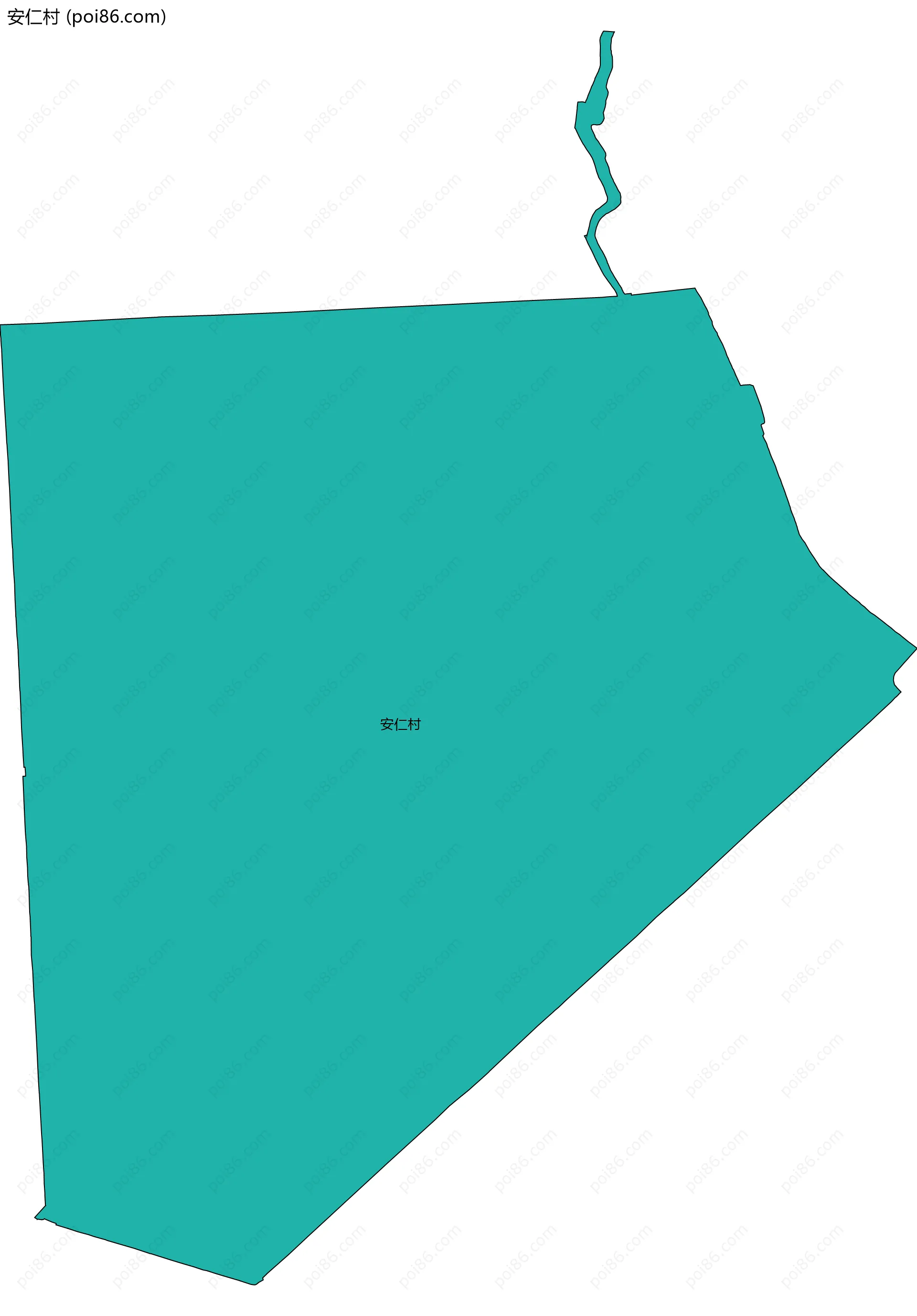 安仁村边界地图