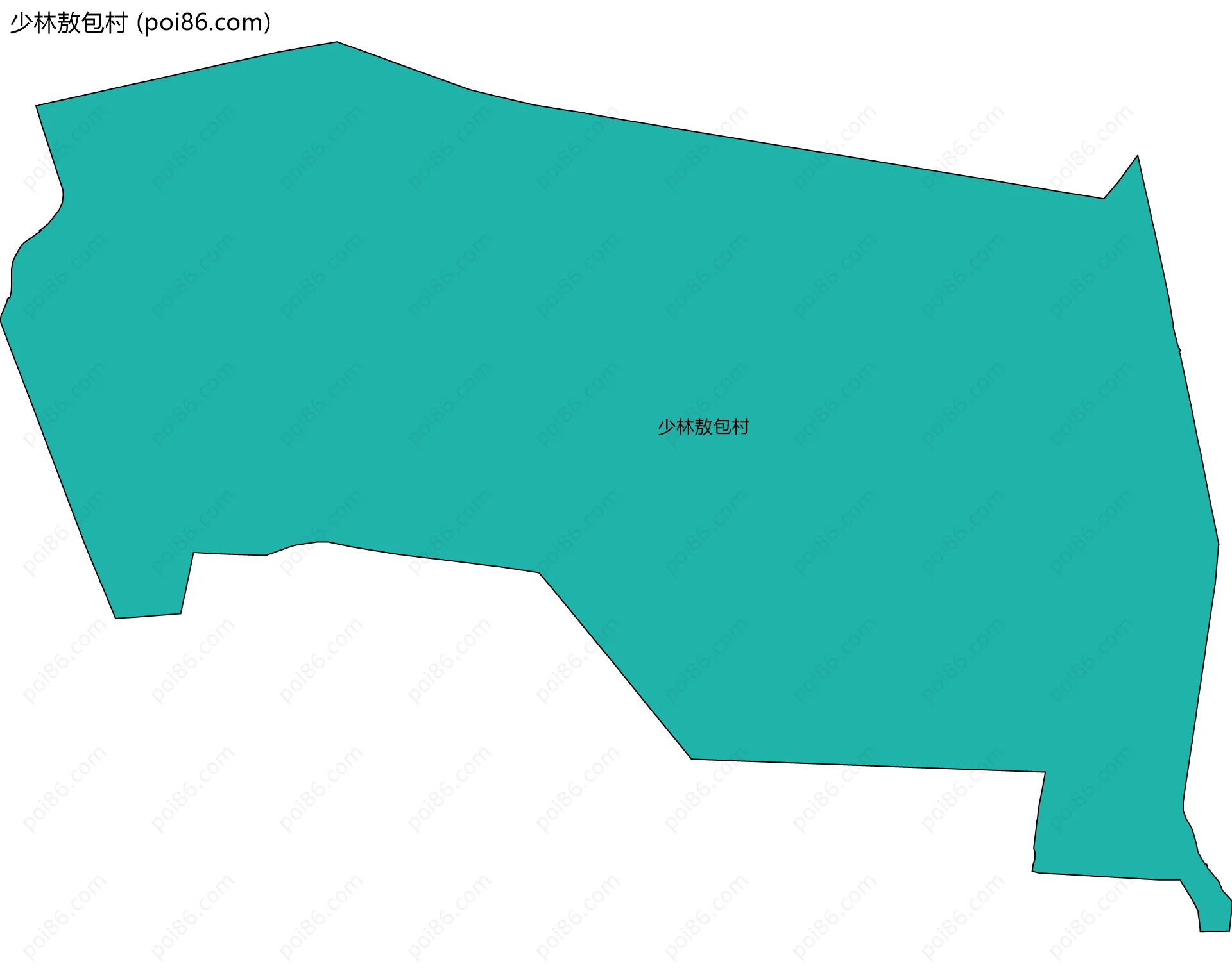 少林敖包村边界地图