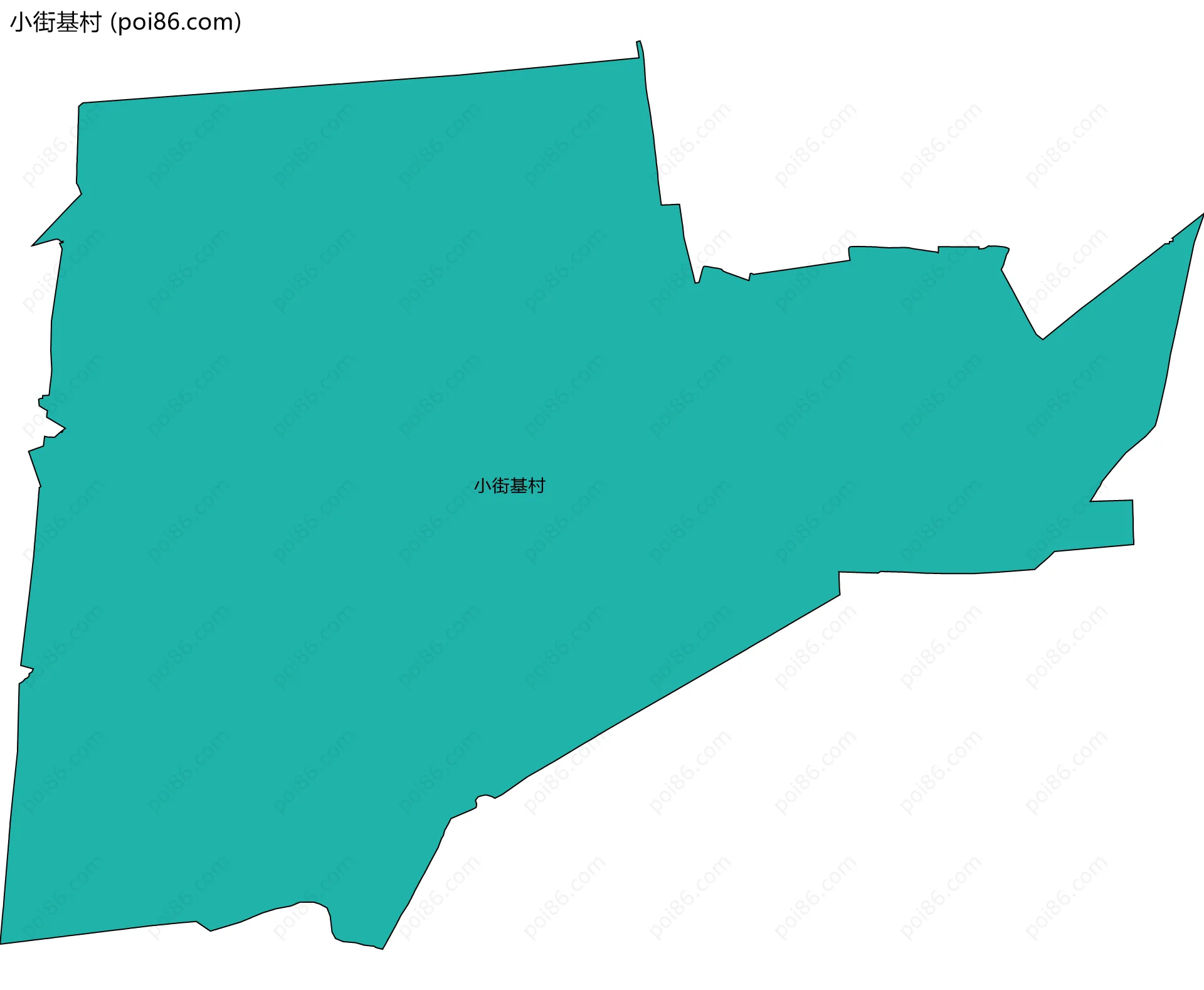 小街基村边界地图