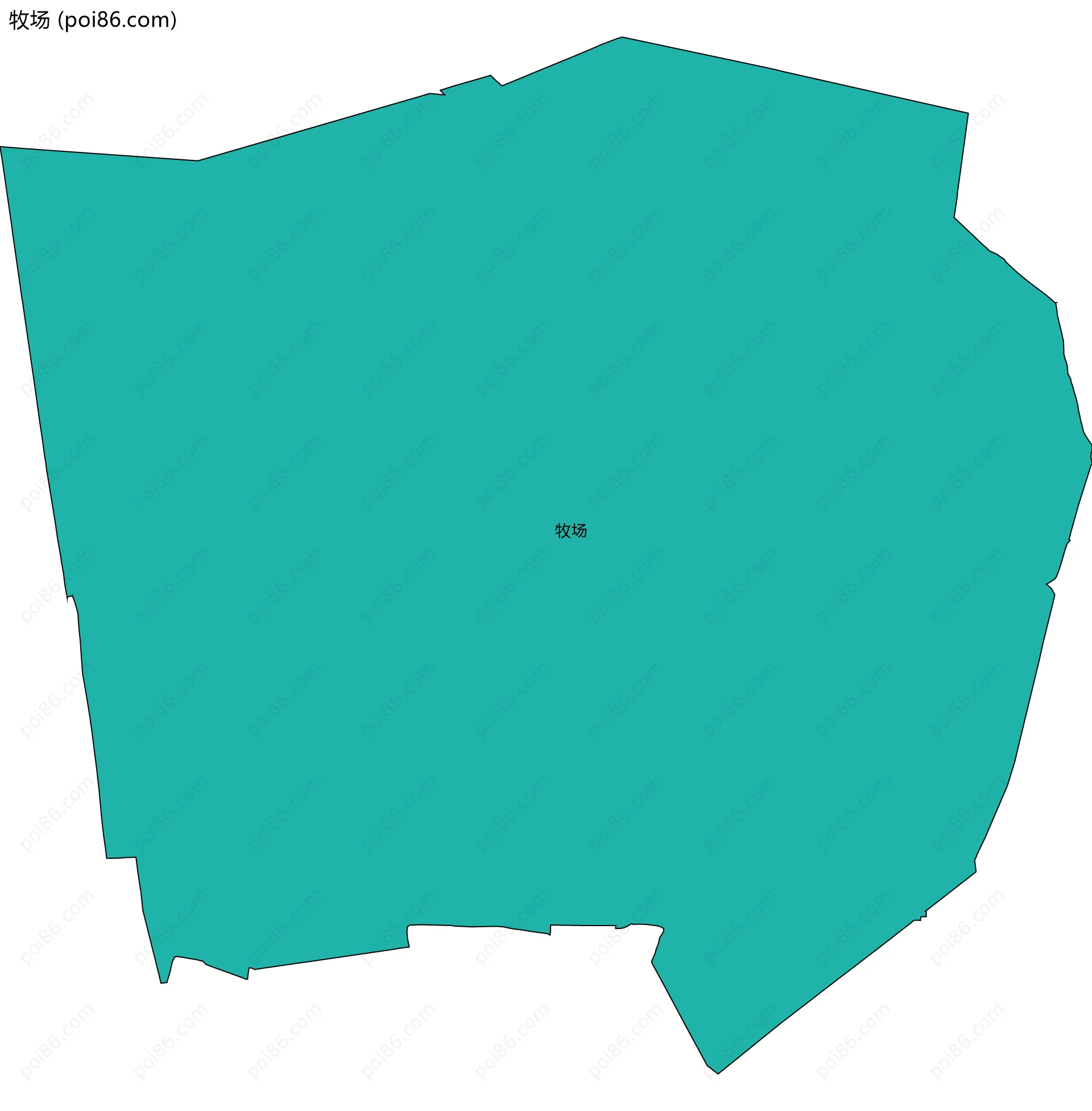 牧场边界地图