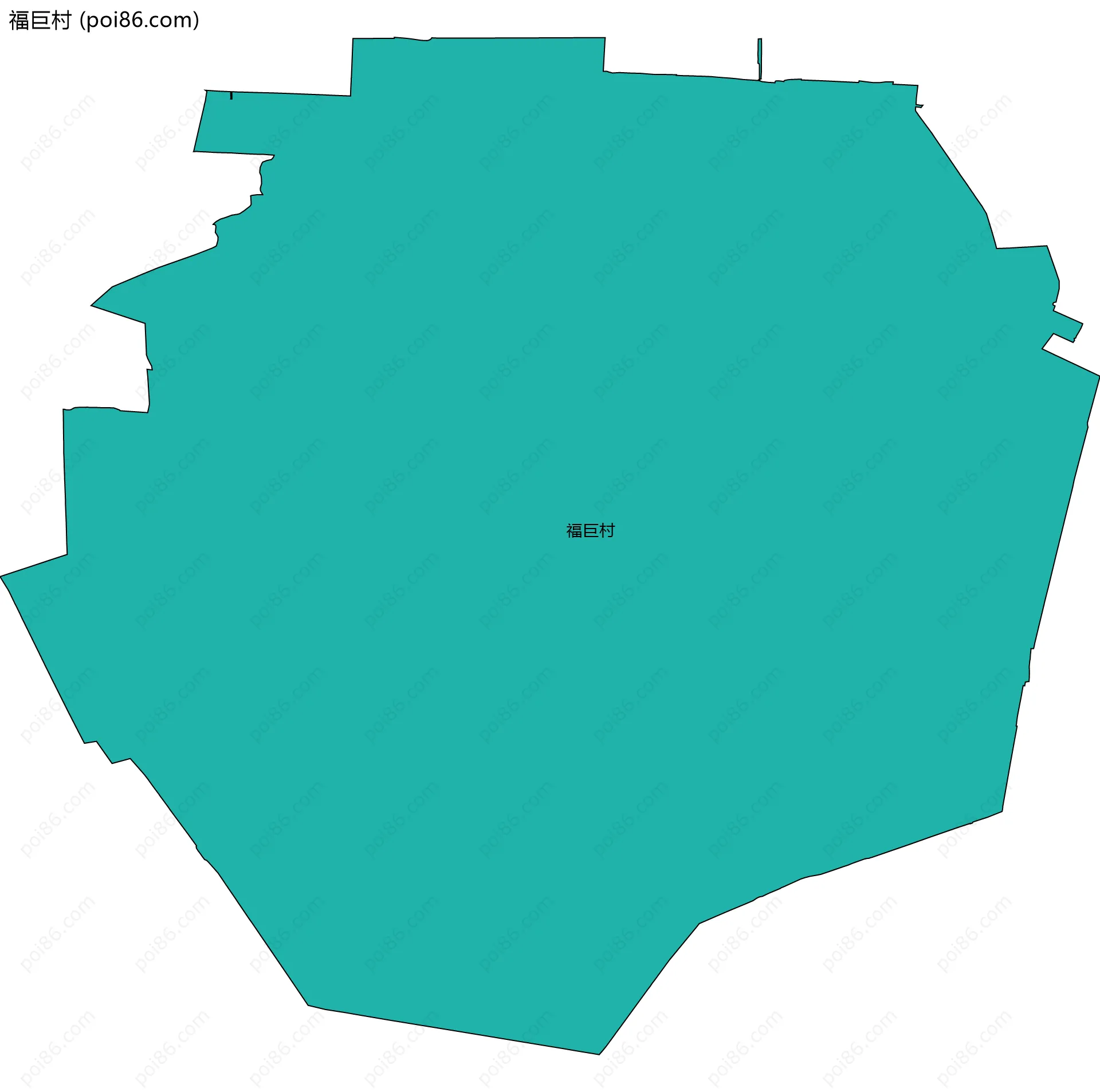 福巨村边界地图