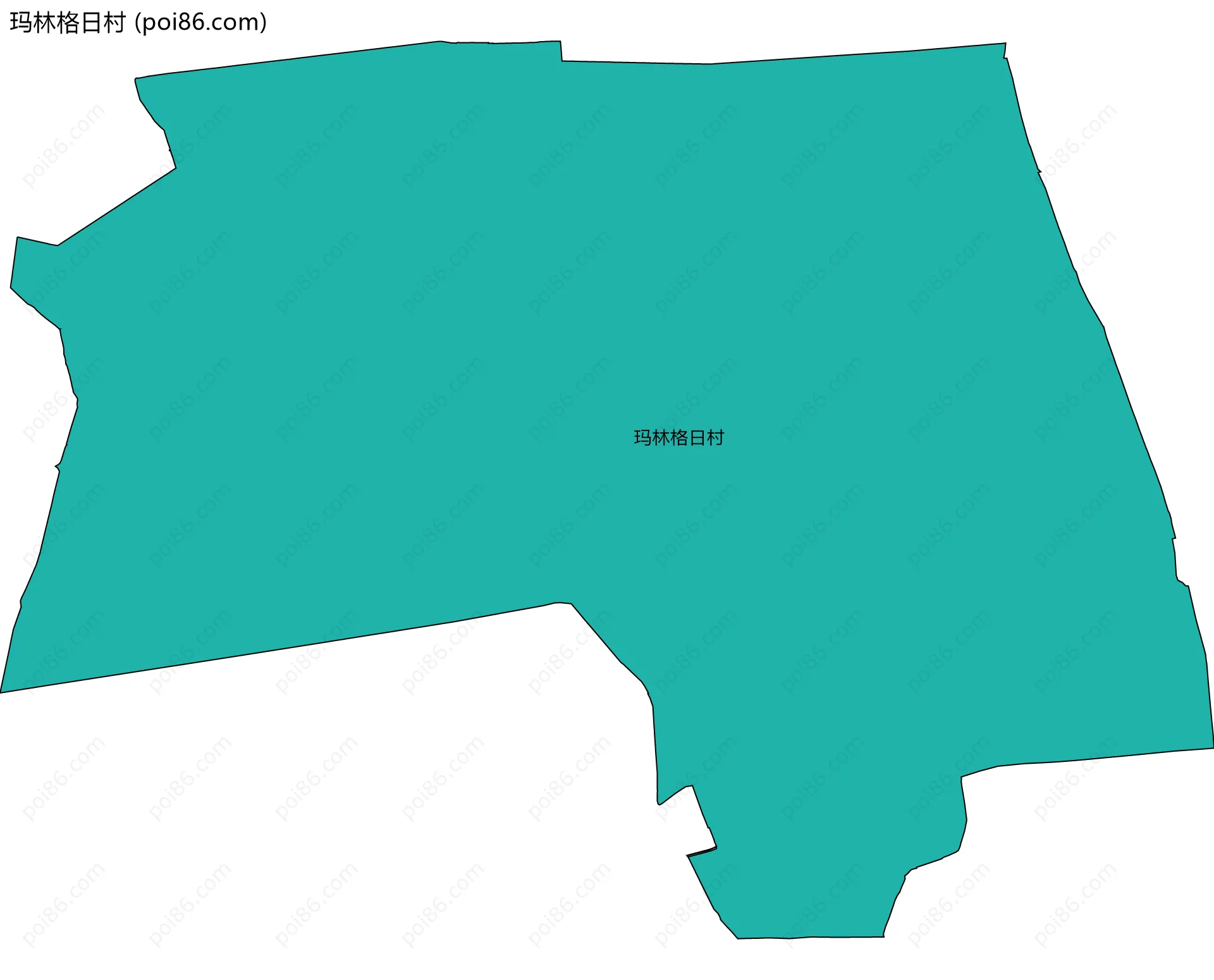 玛林格日村边界地图