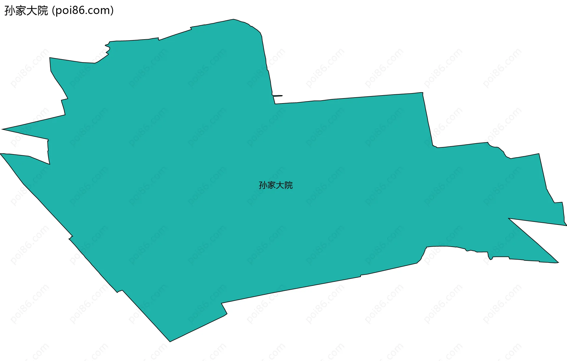 孙家大院边界地图
