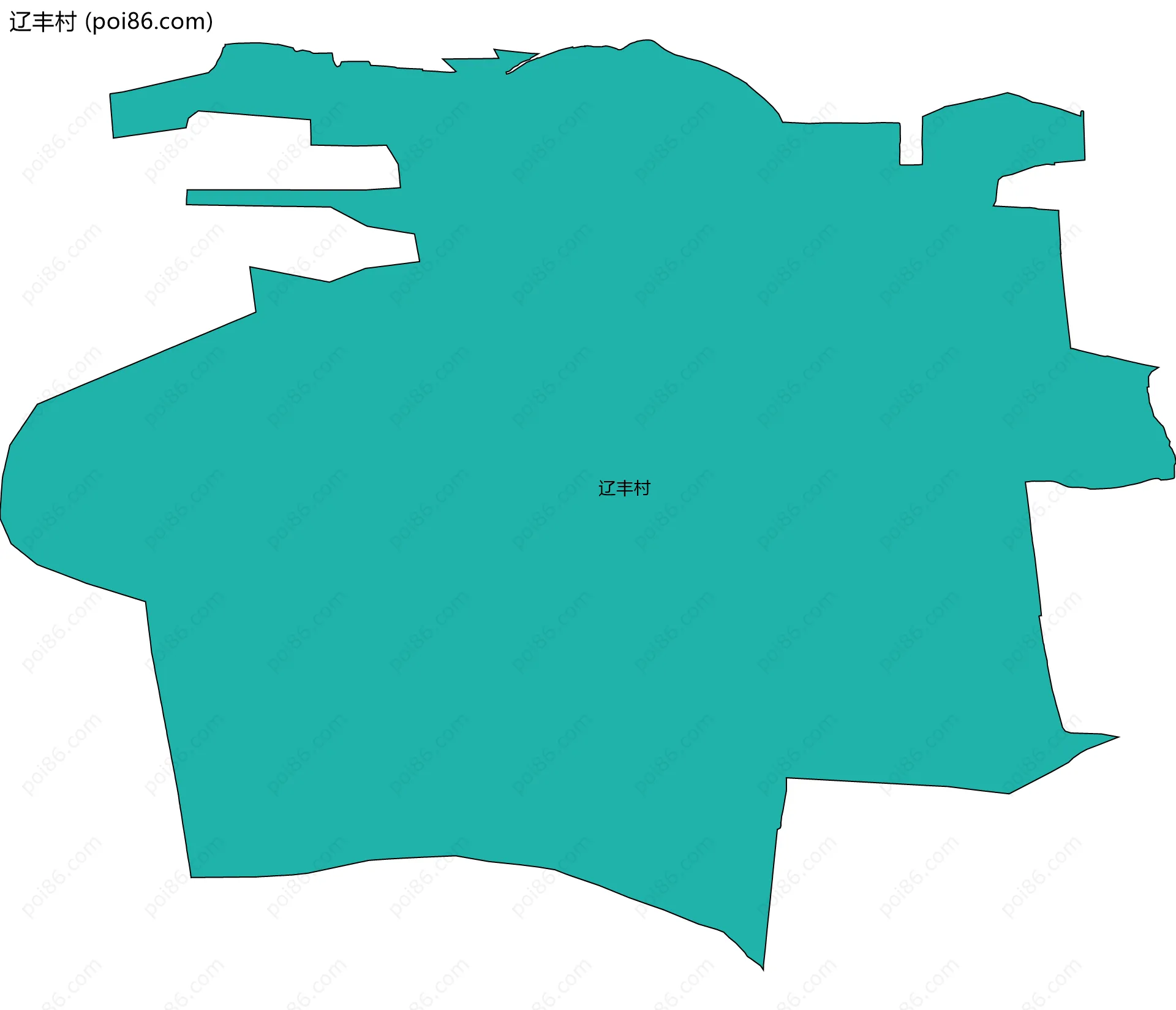 辽丰村边界地图