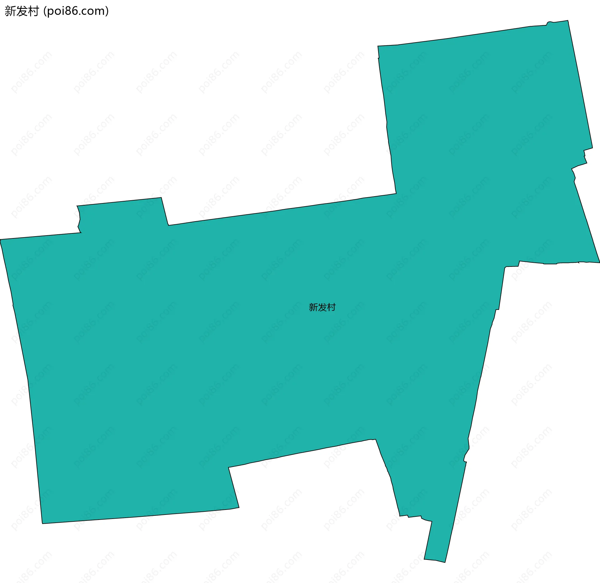 新发村边界地图