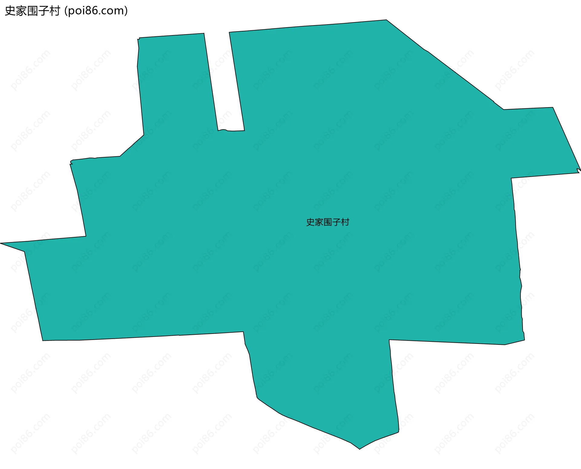 史家围子村边界地图