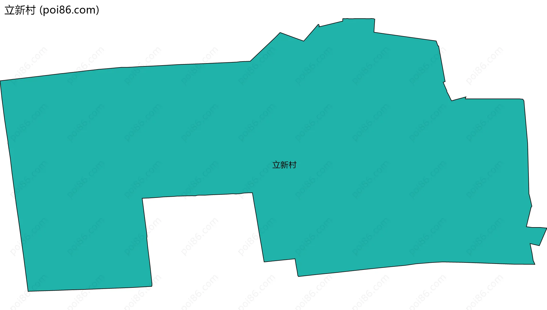 立新村边界地图