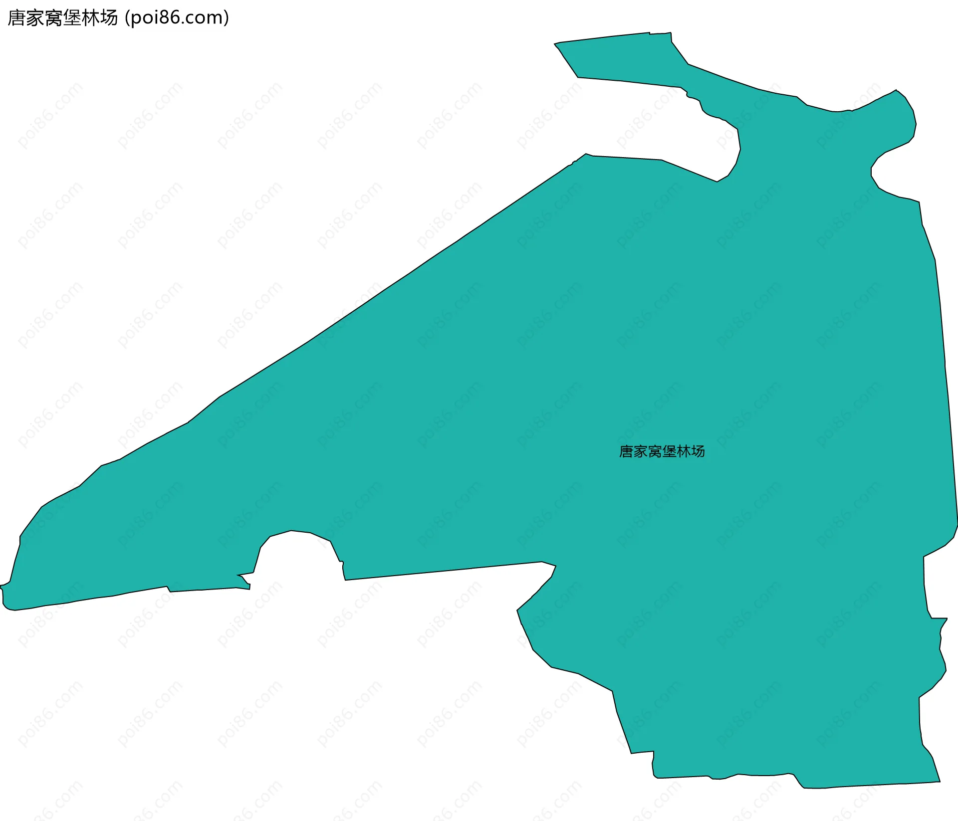 唐家窝堡林场边界地图