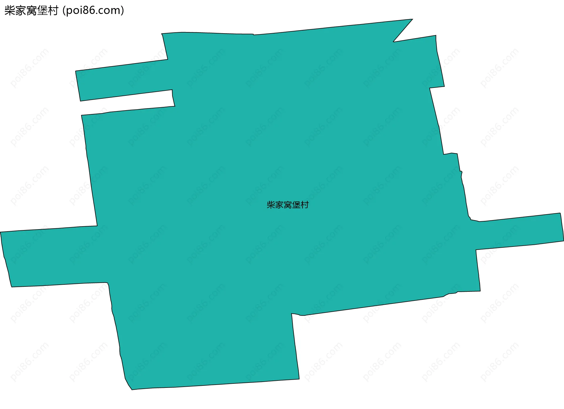 柴家窝堡村边界地图