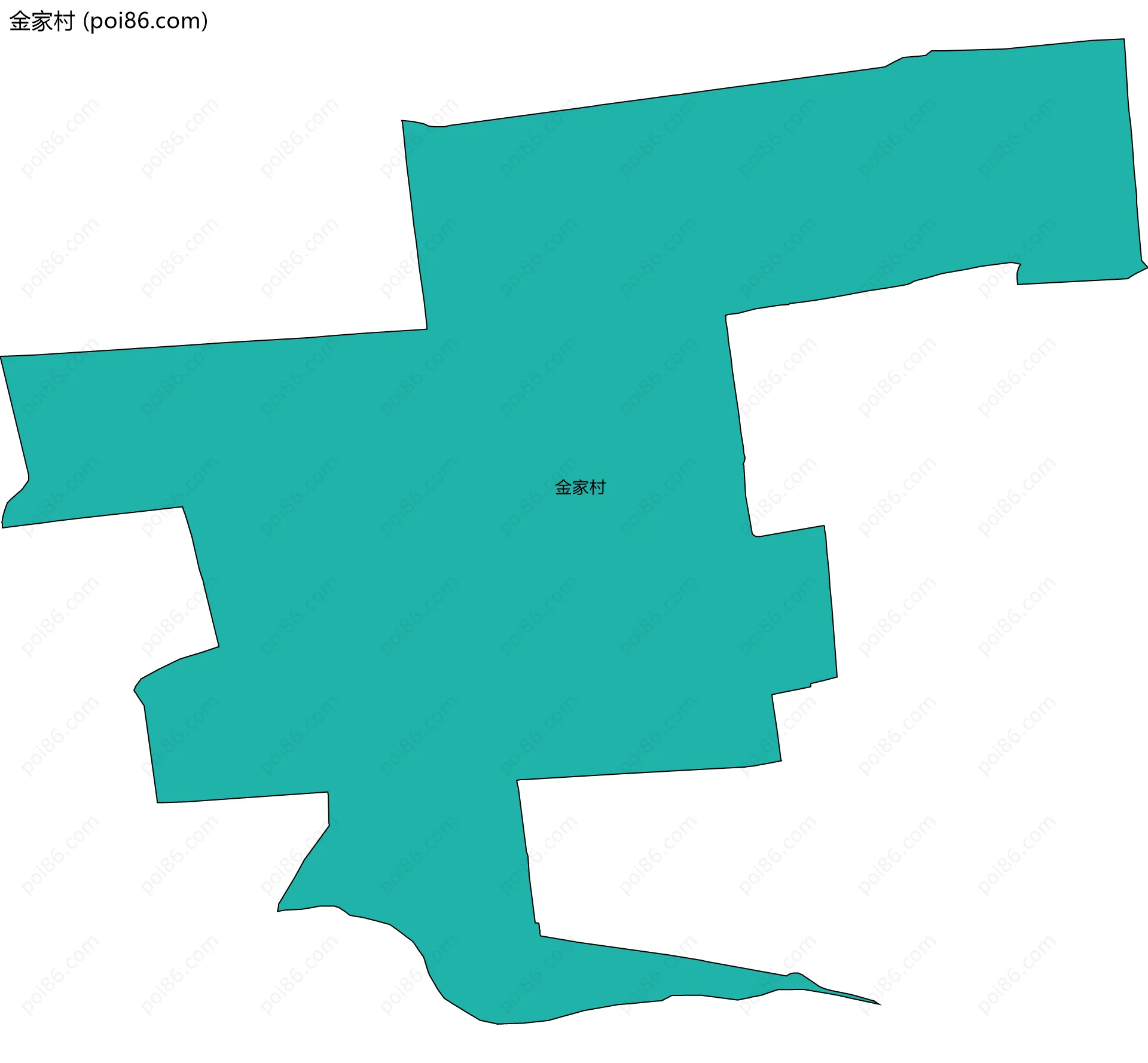 金家村边界地图