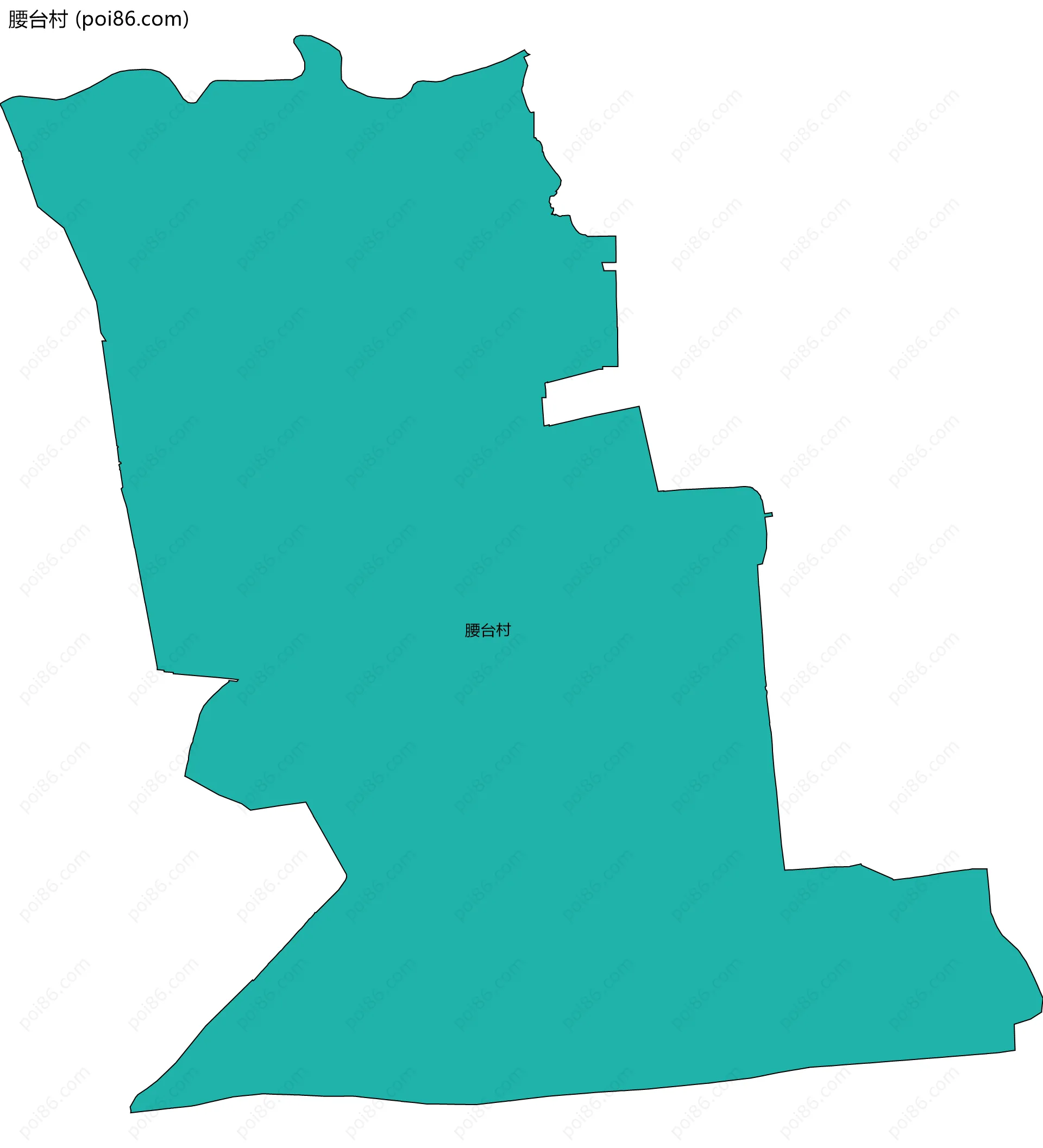腰台村边界地图