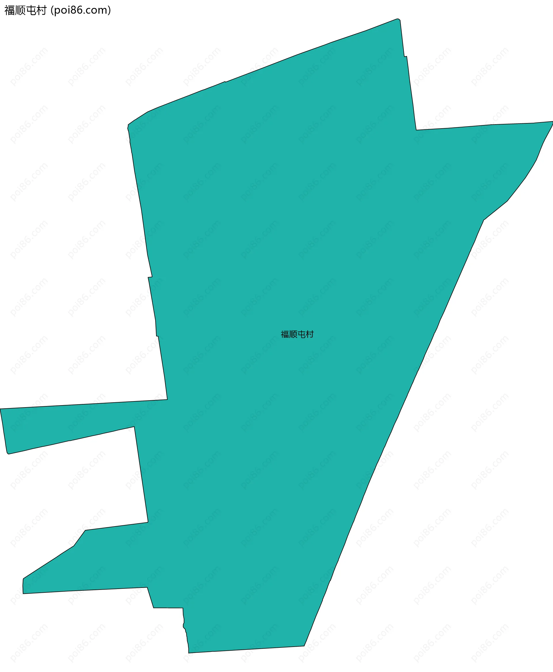 福顺屯村边界地图