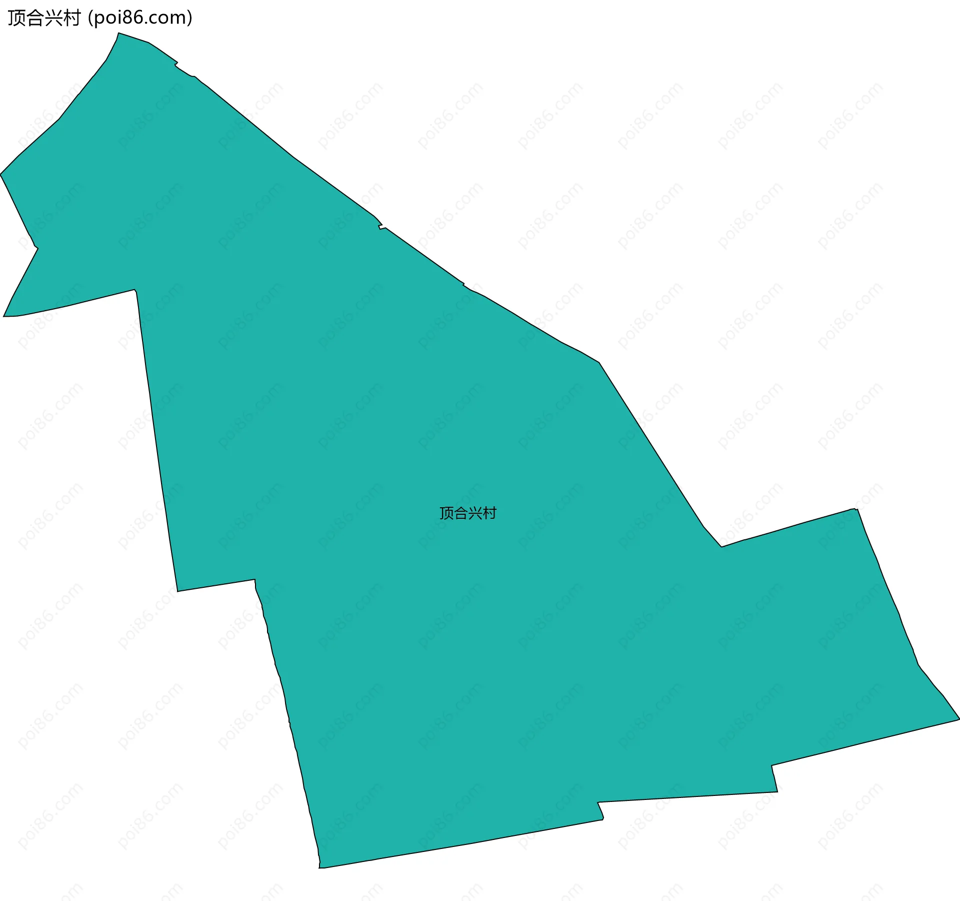 顶合兴村边界地图