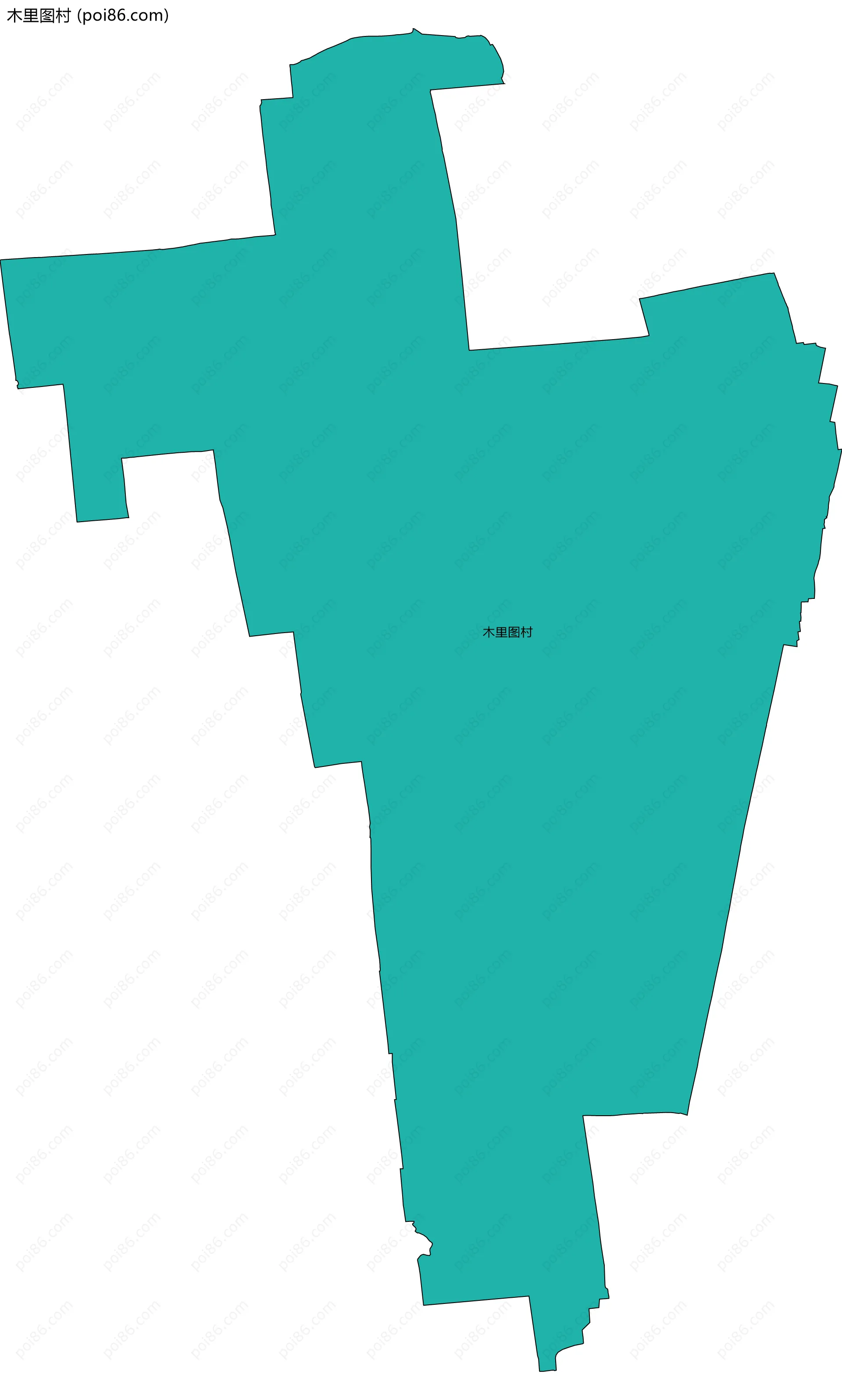 木里图村边界地图