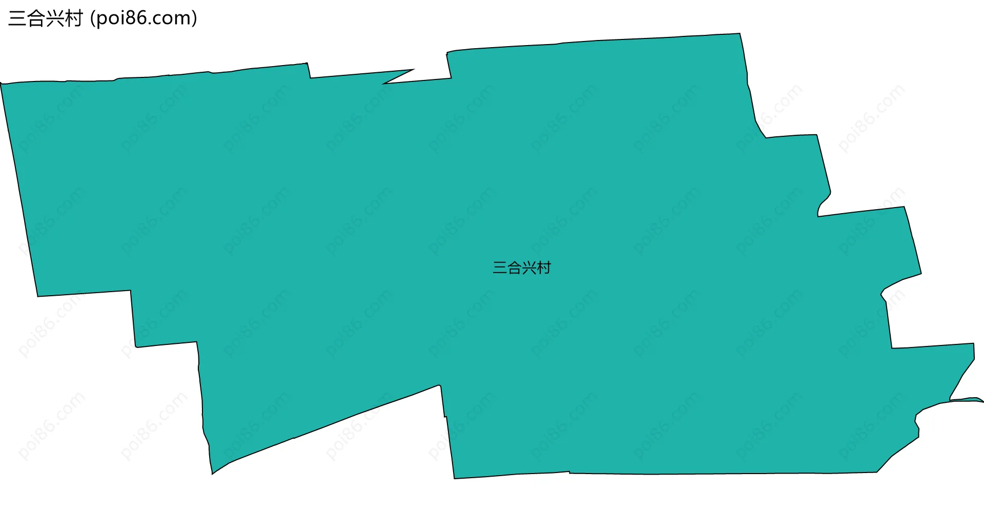 三合兴村边界地图