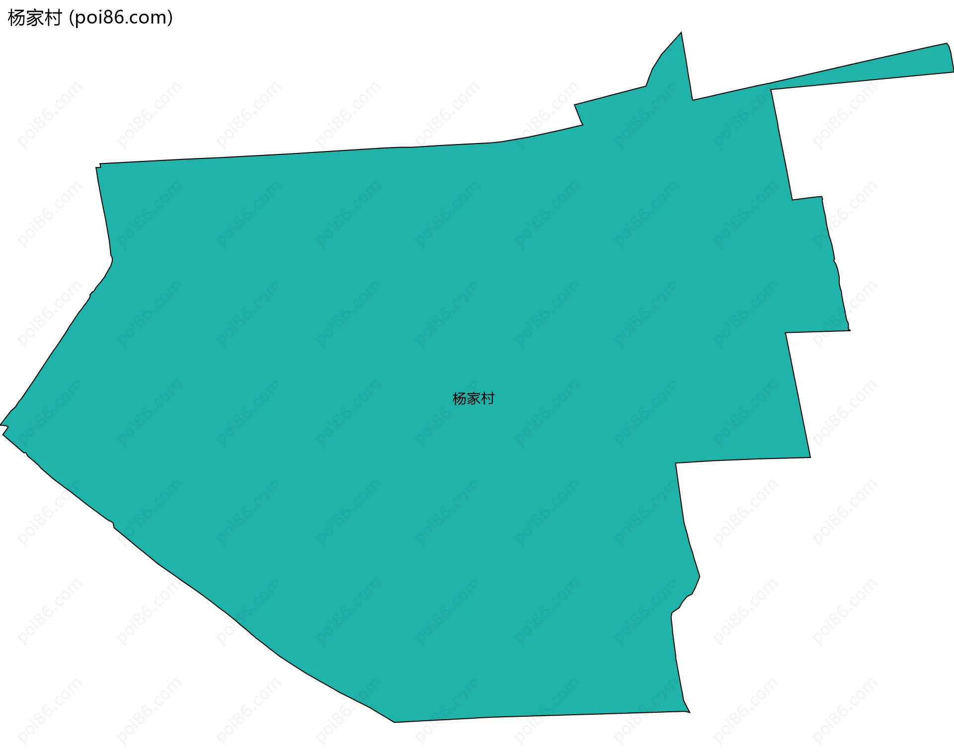 杨家村边界地图