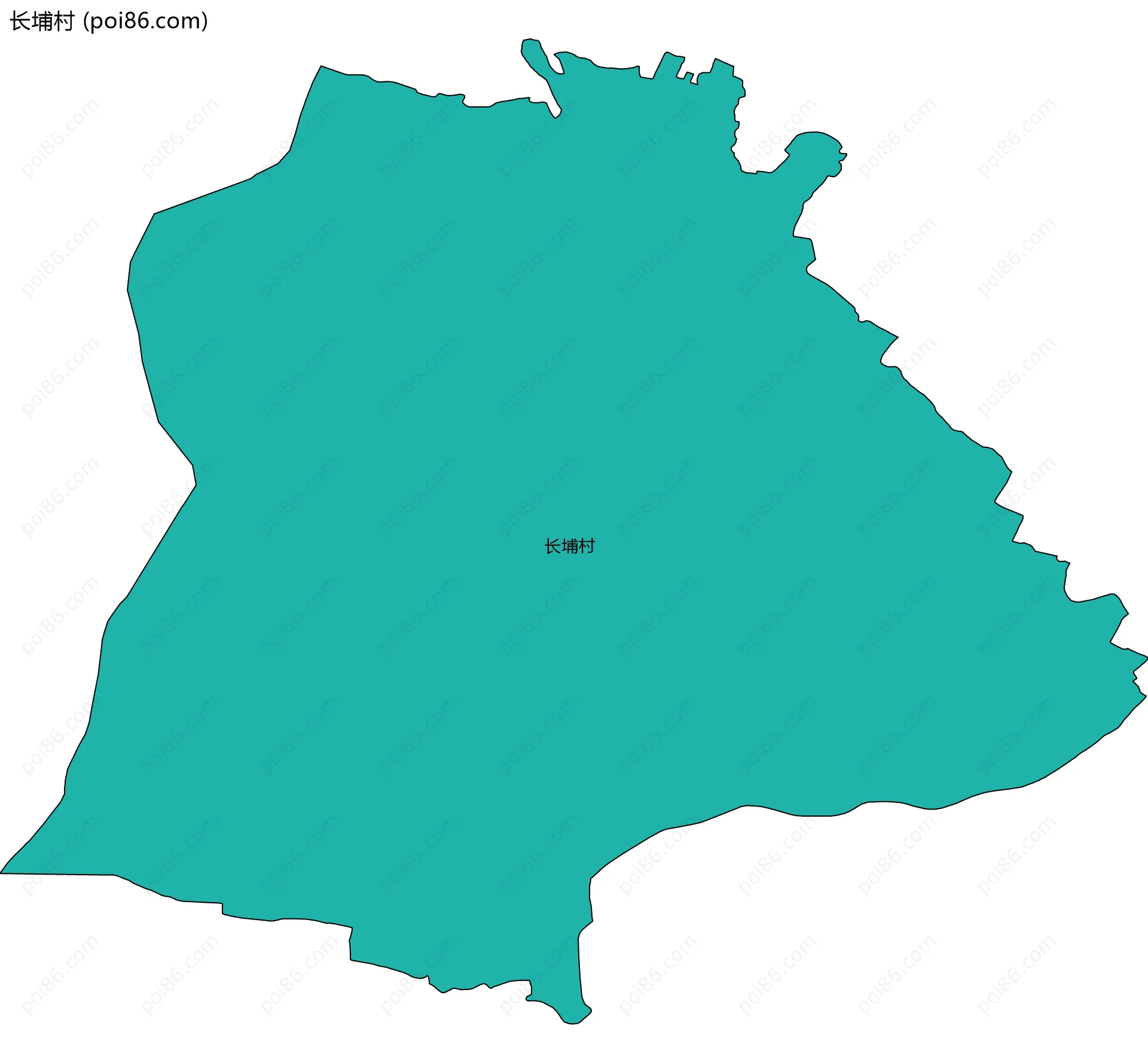 长埔村边界地图