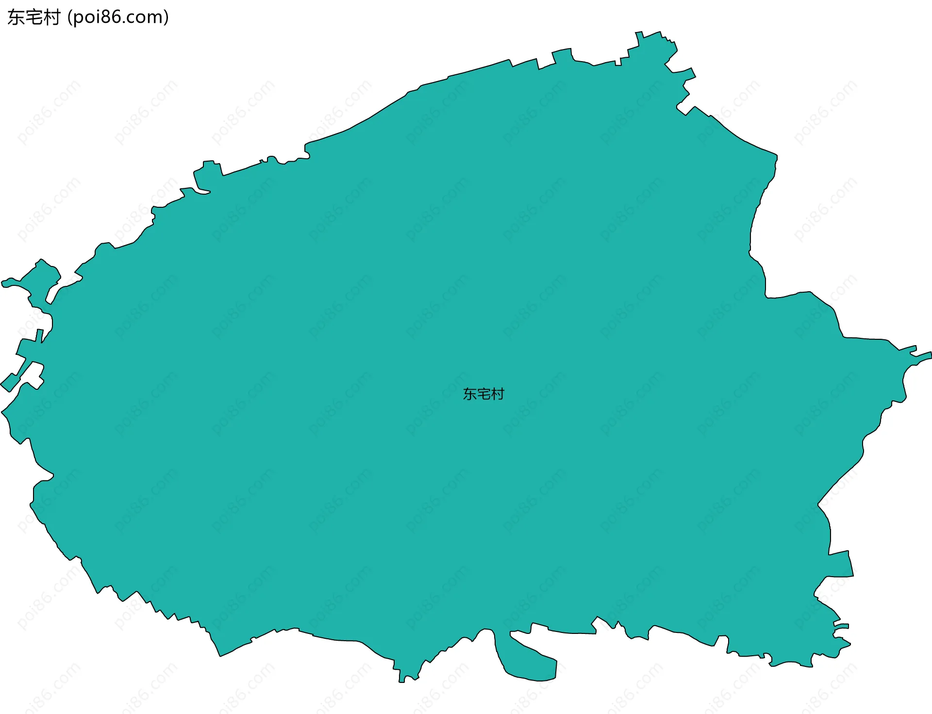 东宅村边界地图