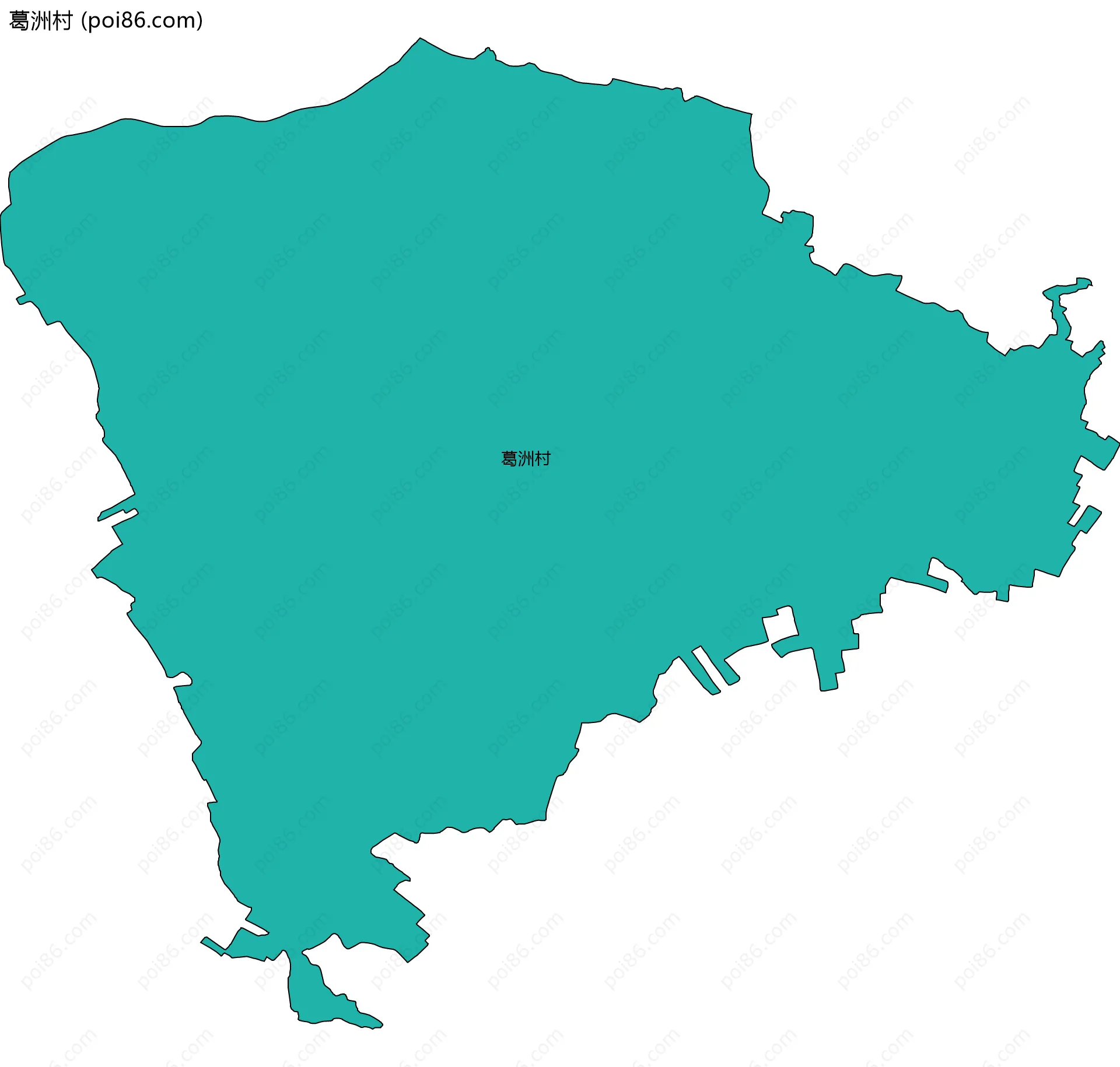 葛洲村边界地图