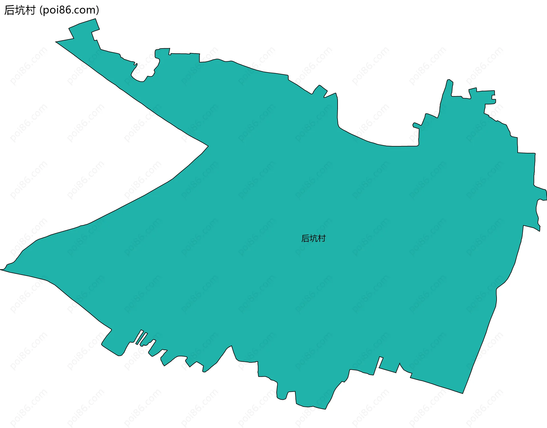 后坑村边界地图