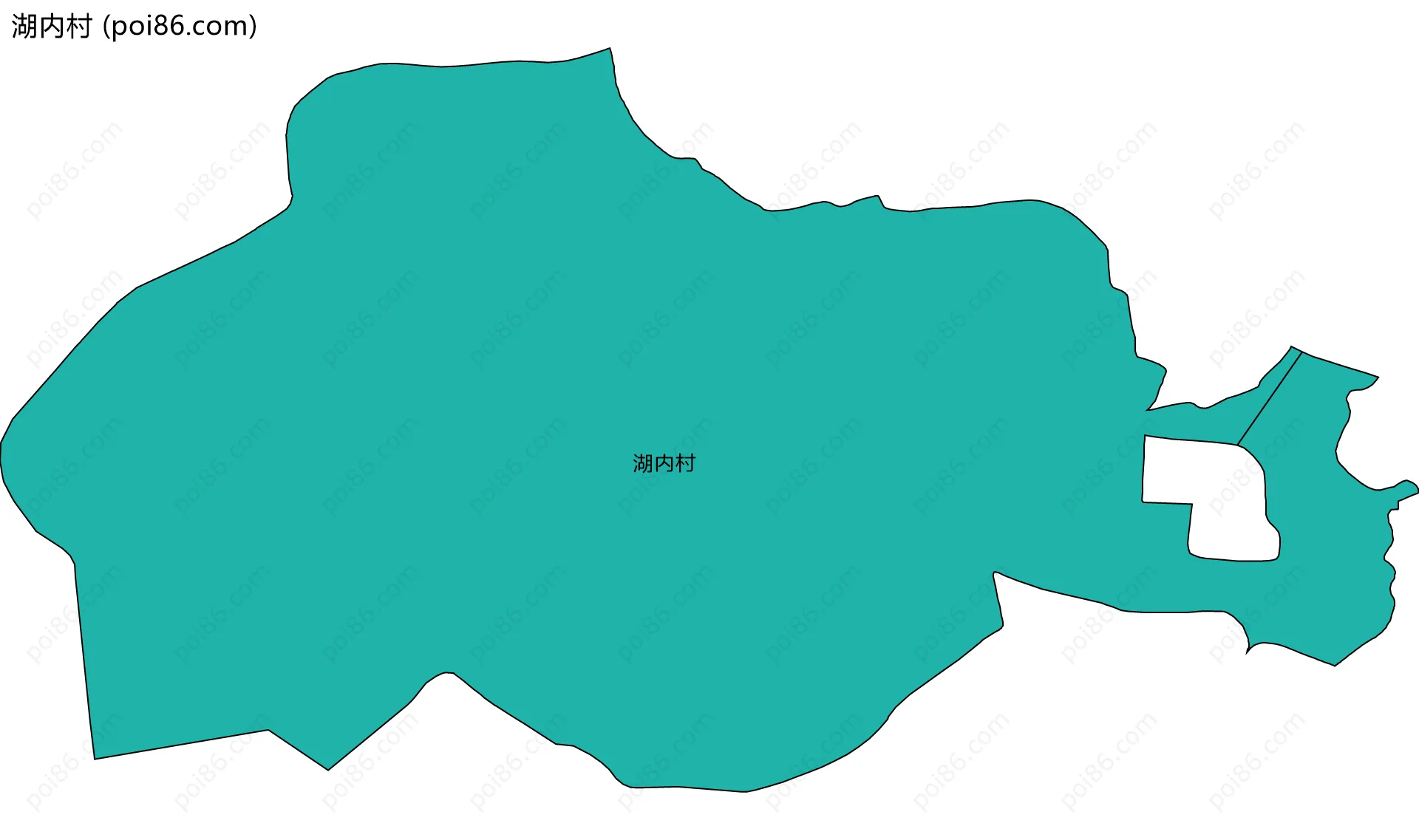 湖内村边界地图
