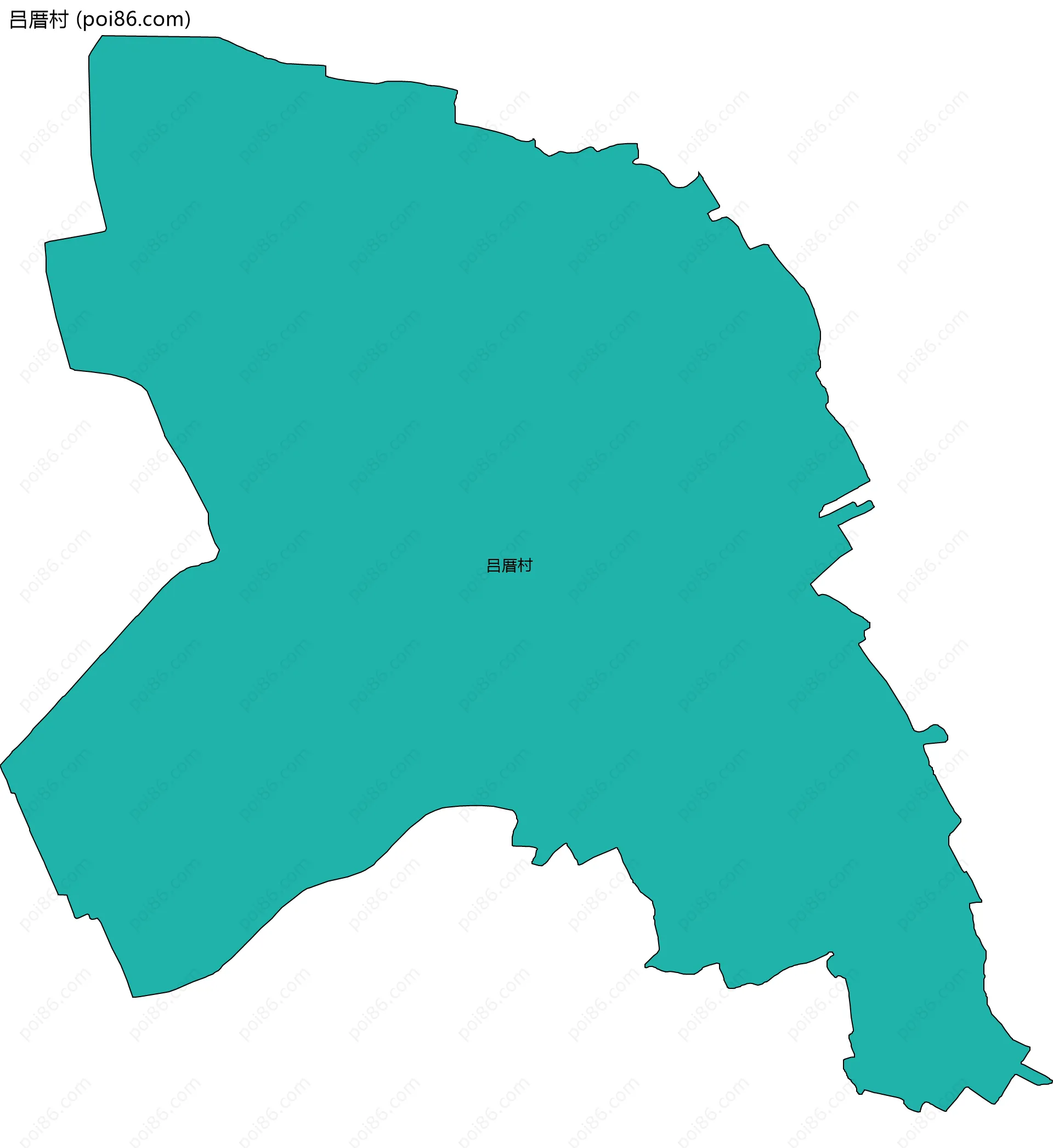 吕厝村边界地图