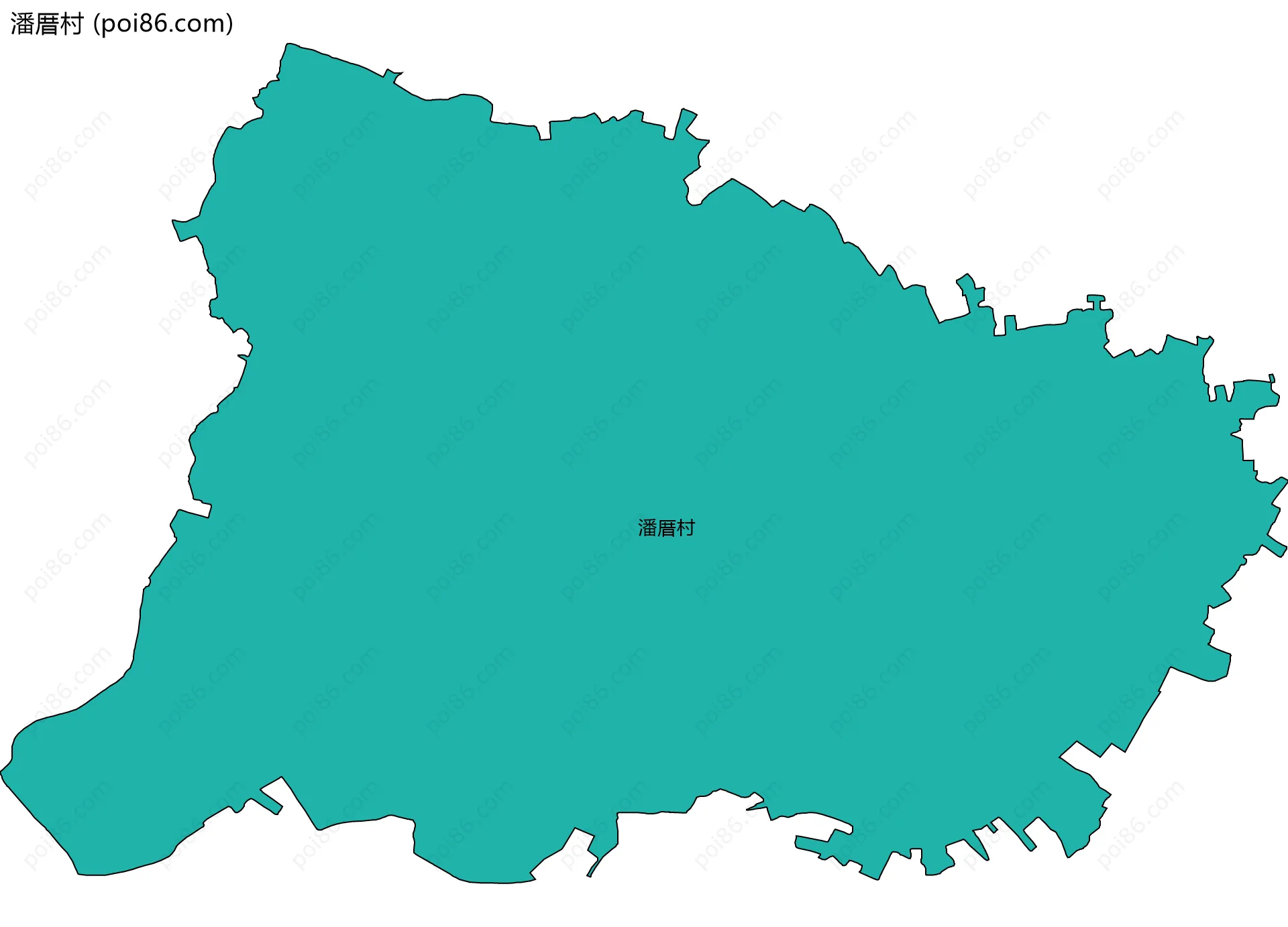 潘厝村边界地图