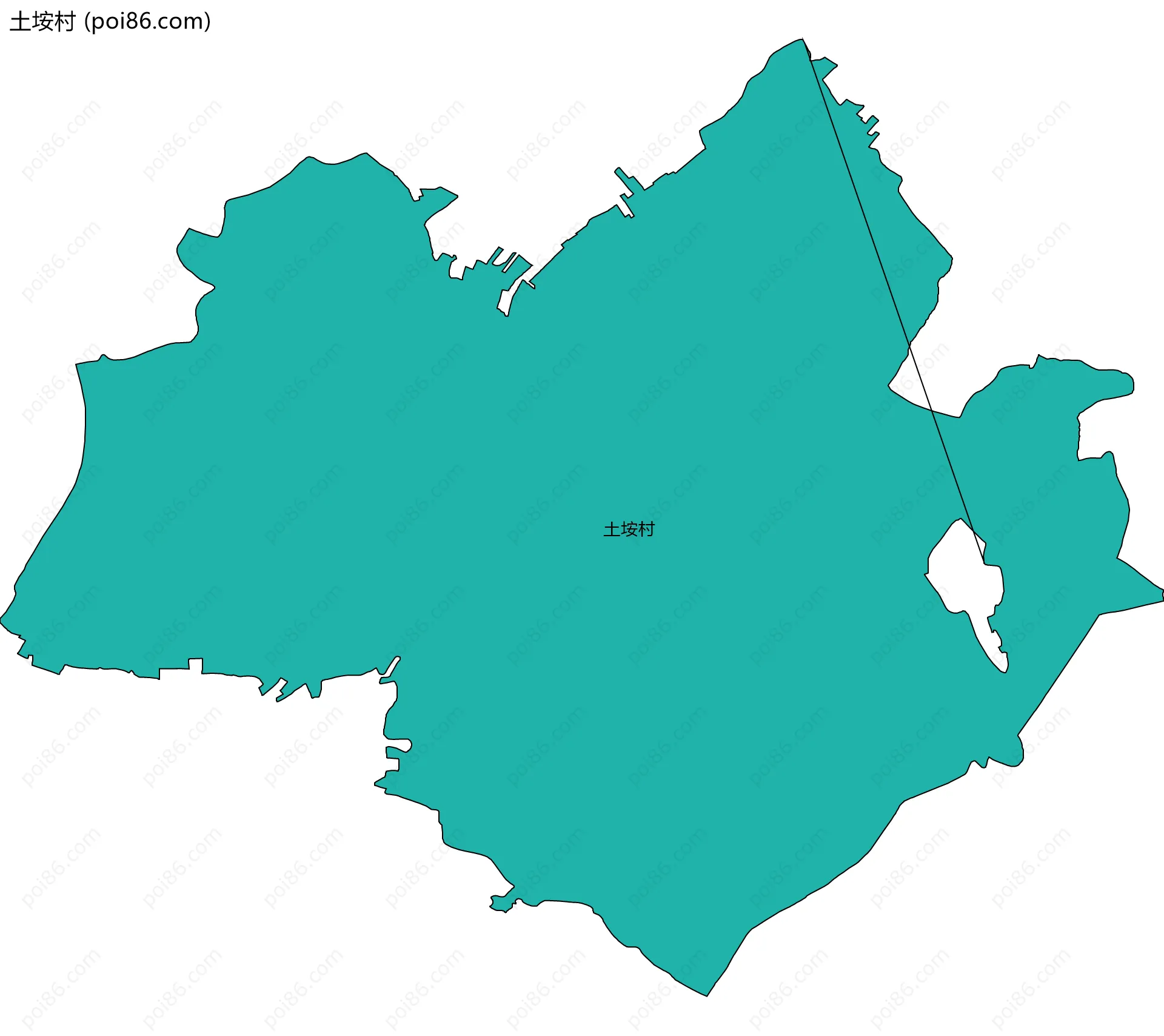 土垵村边界地图