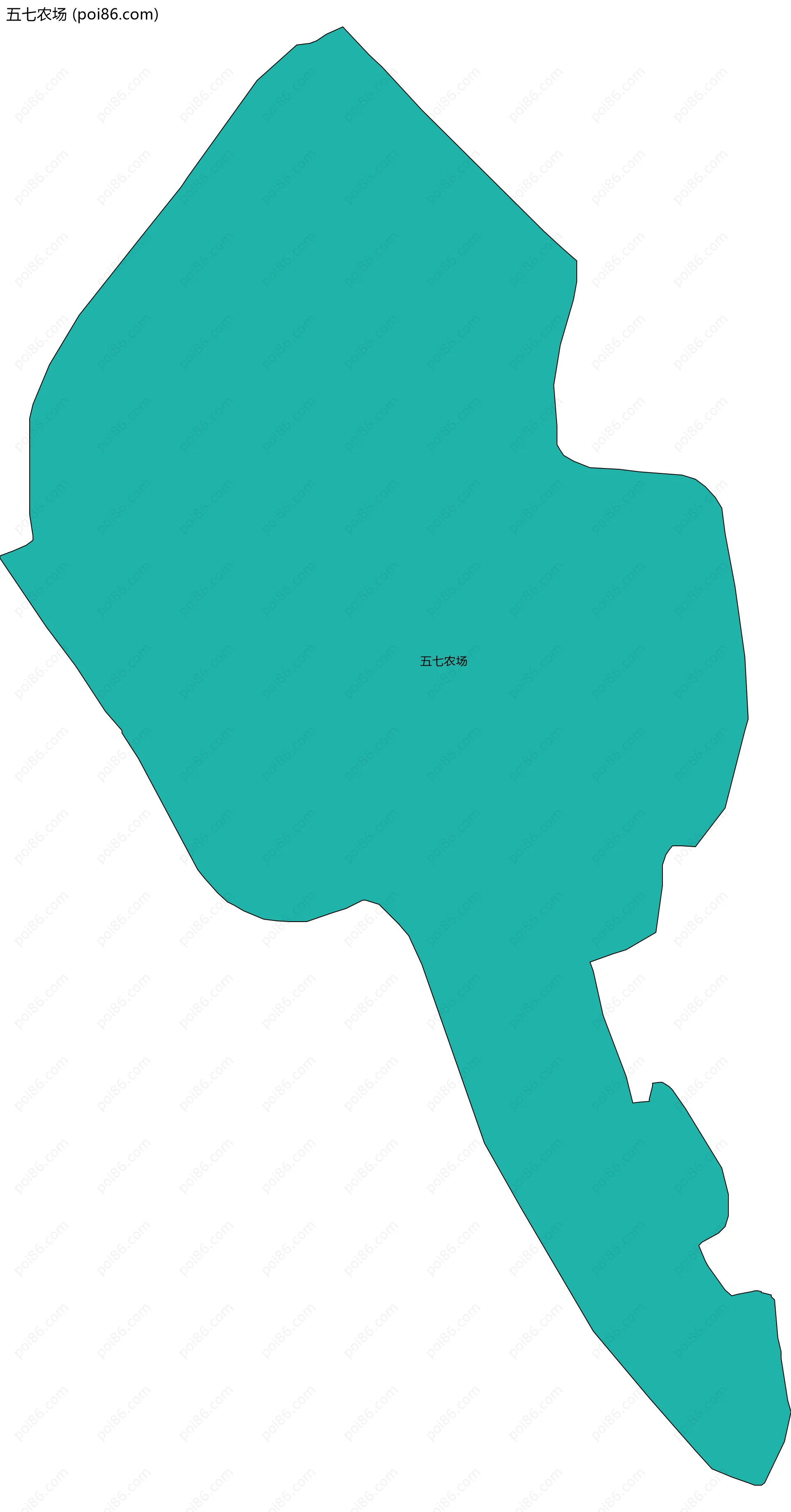 五七农场边界地图