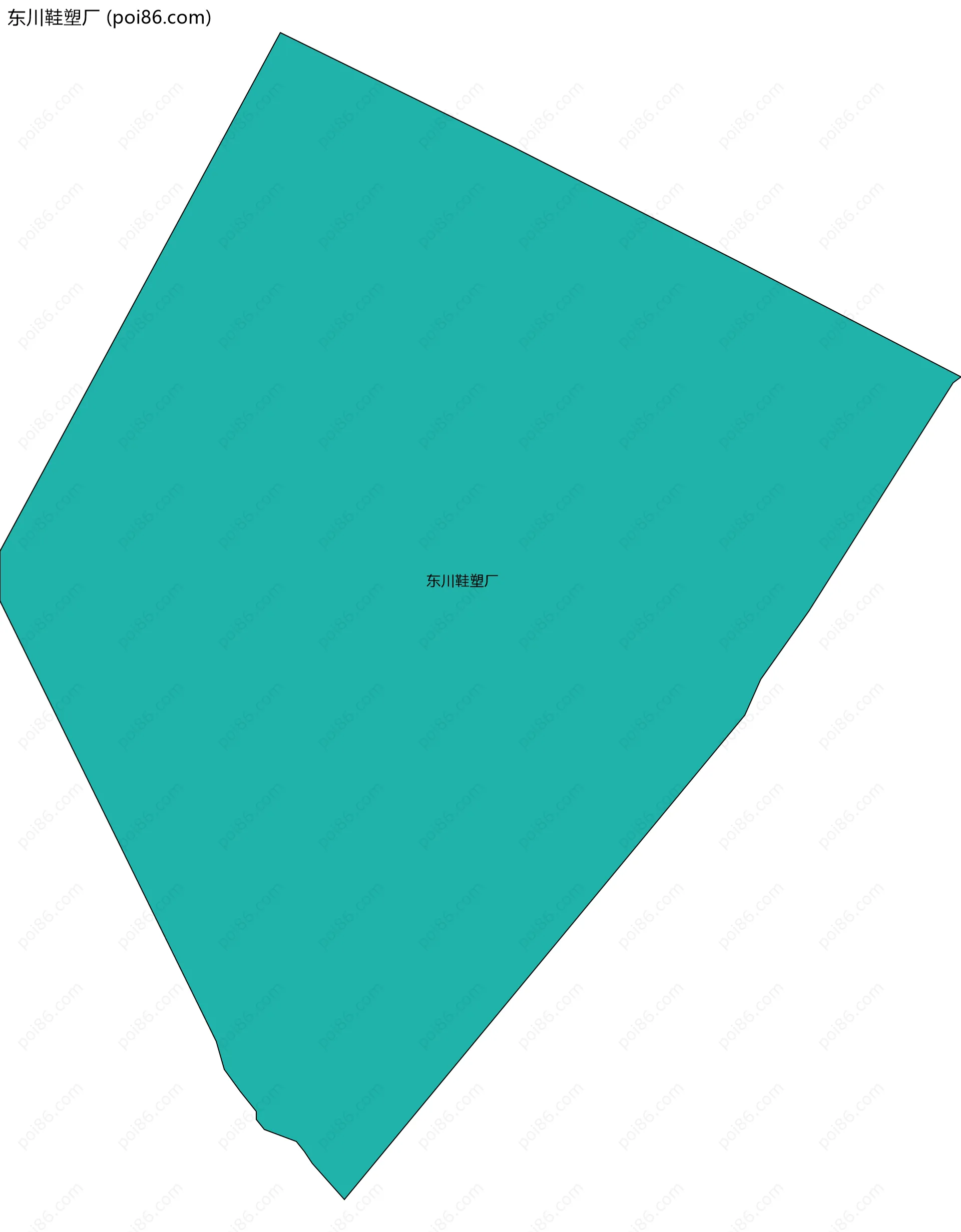 东川鞋塑厂边界地图