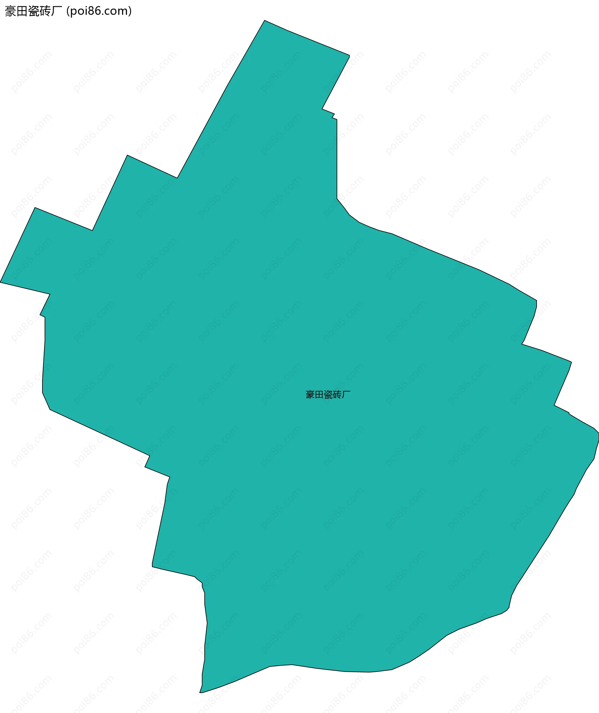 豪田瓷砖厂边界地图