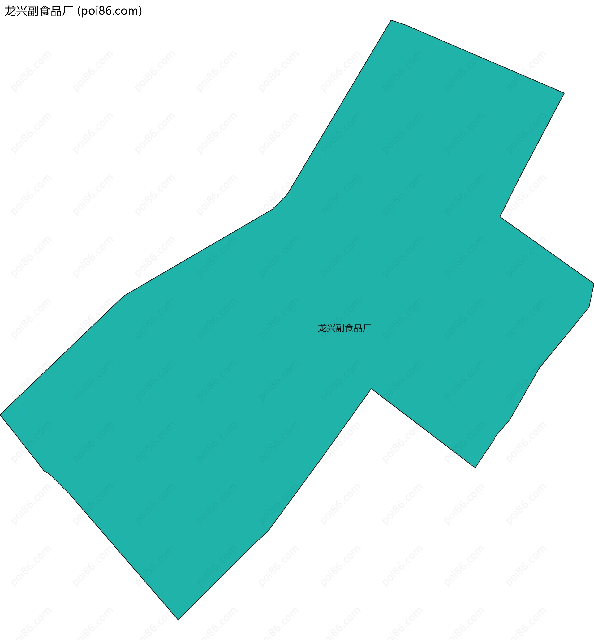 龙兴副食品厂边界地图