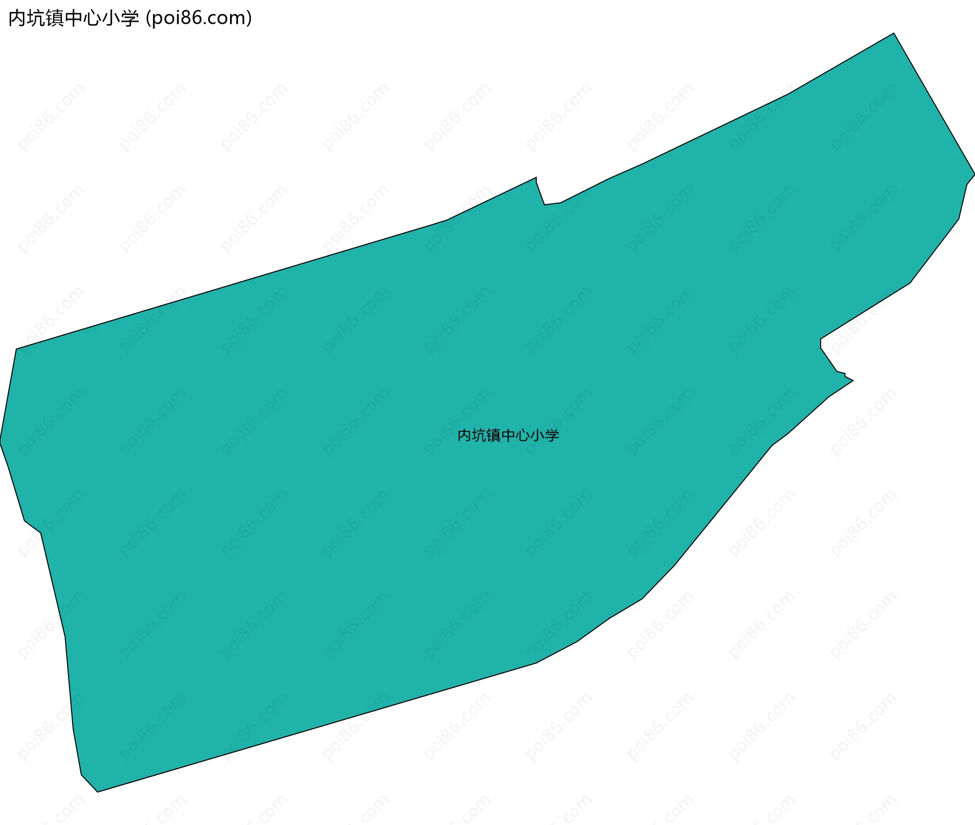 内坑镇中心小学边界地图