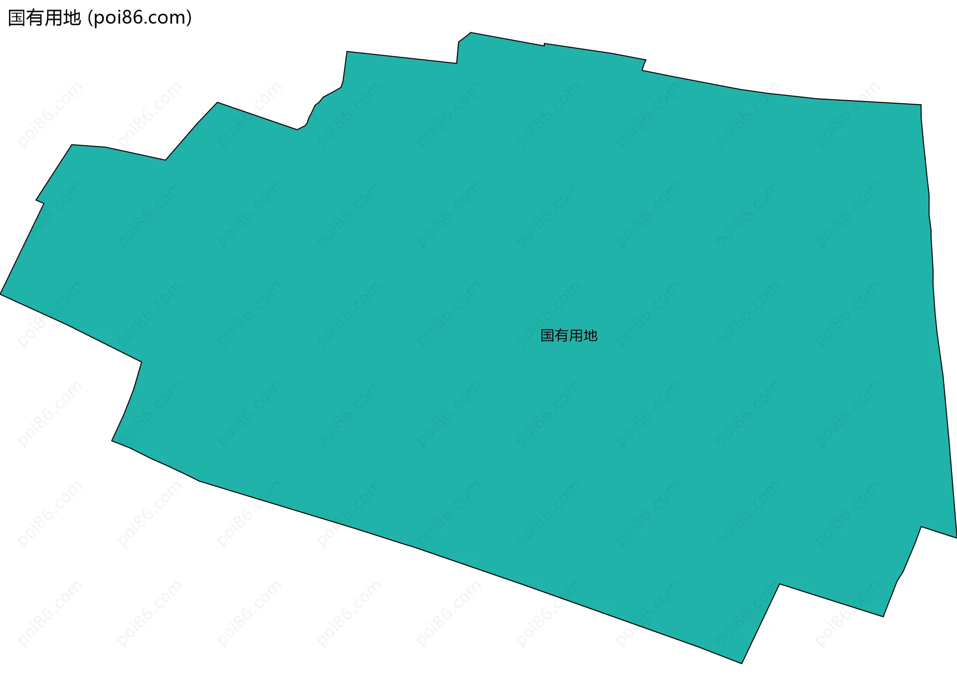 国有用地边界地图