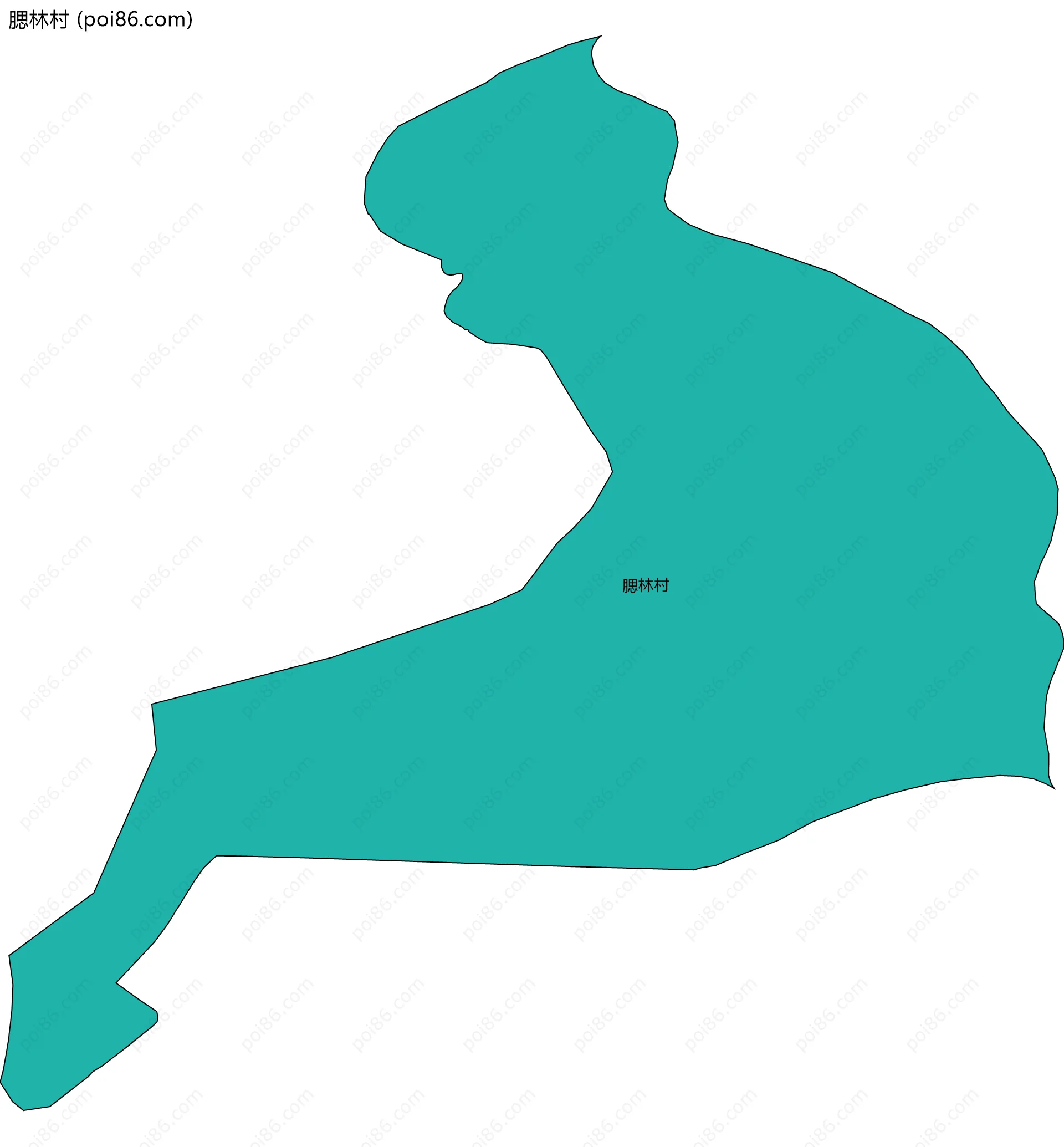 腮林村边界地图