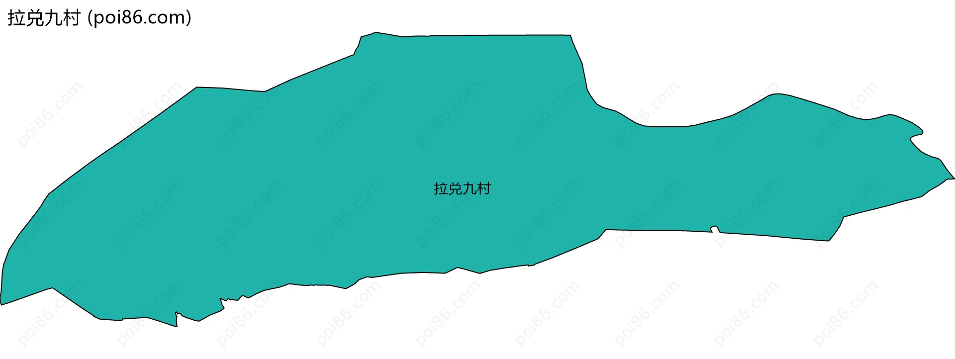 拉兑九村边界地图