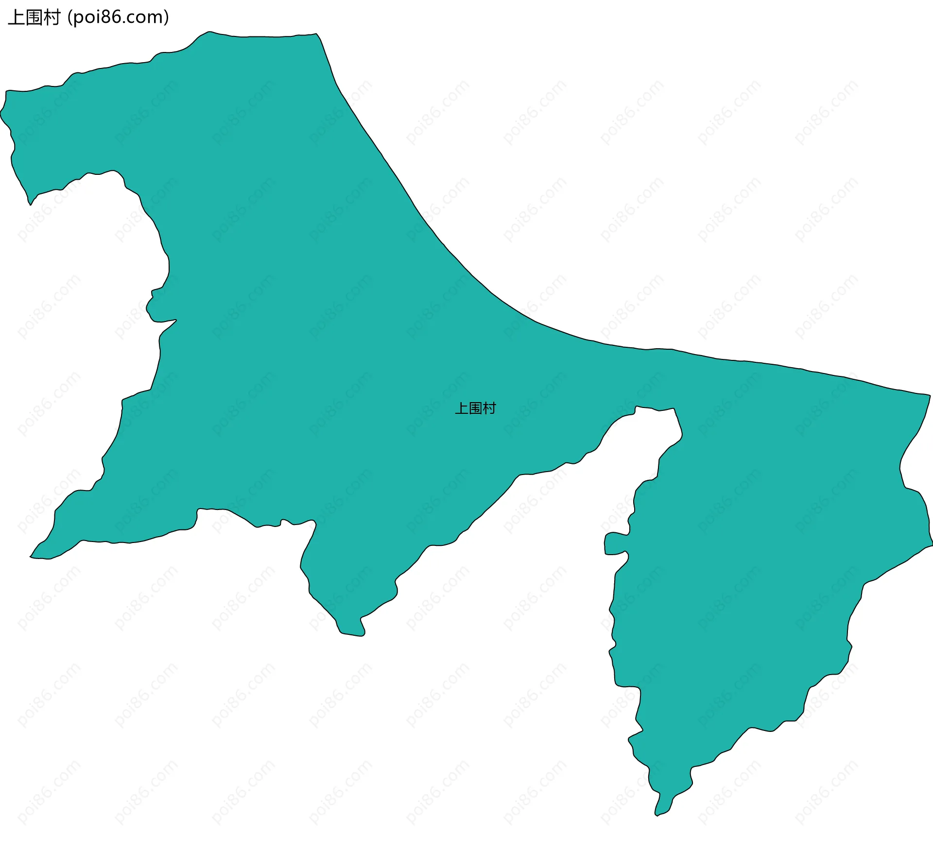 上围村边界地图