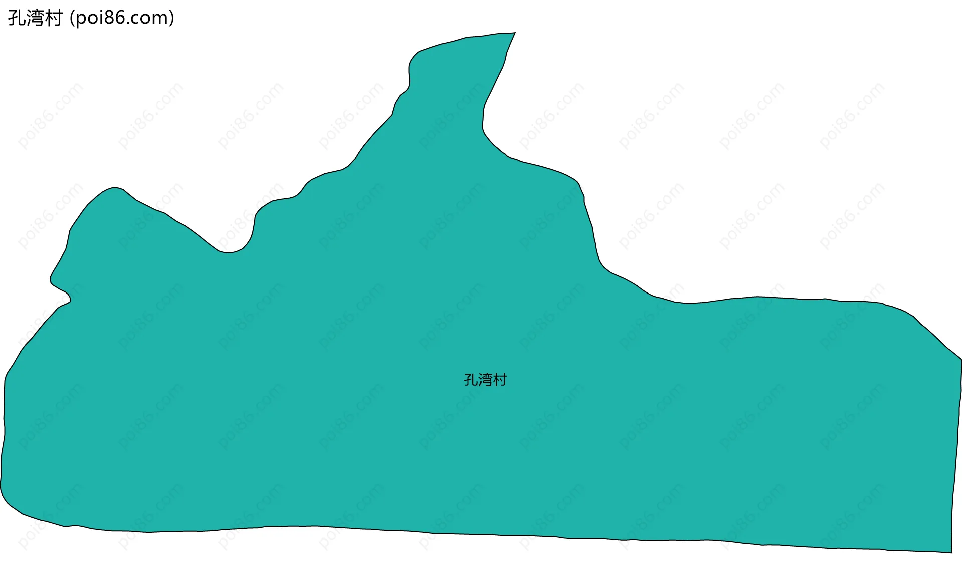 孔湾村边界地图