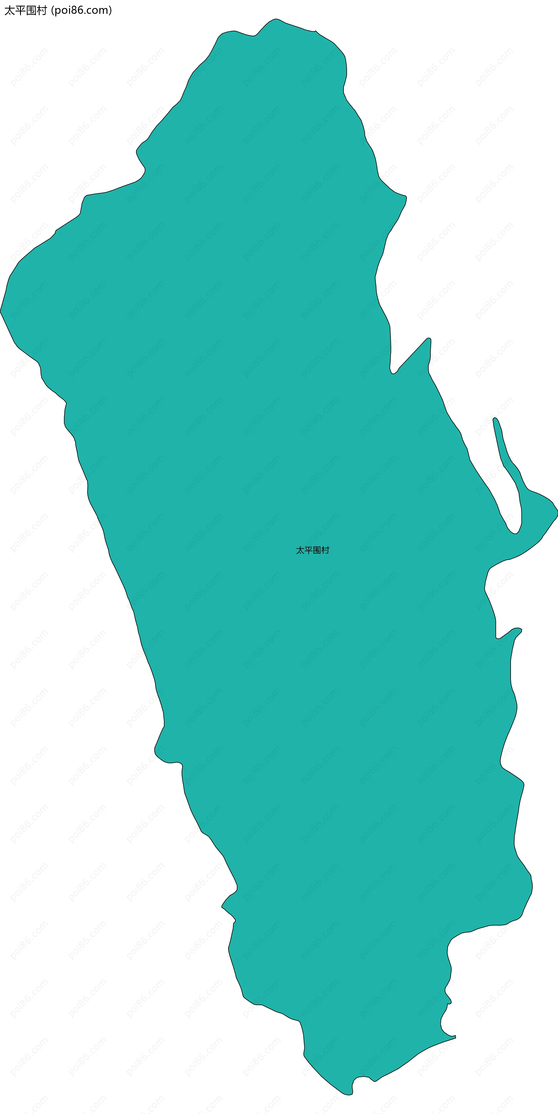 太平围村边界地图