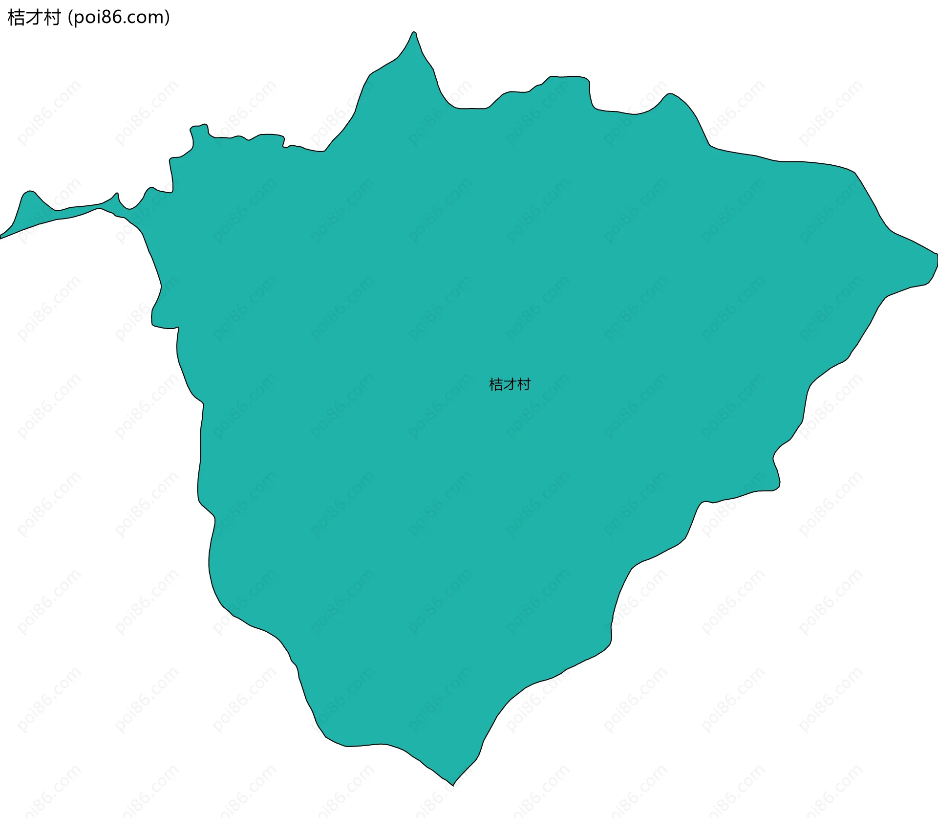 桔才村边界地图