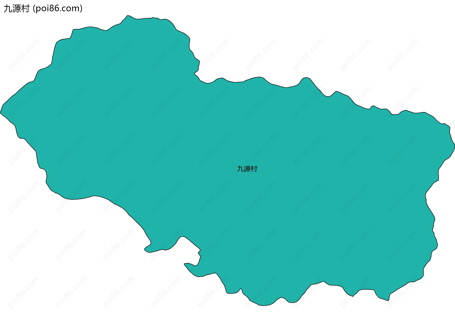 九源村边界地图