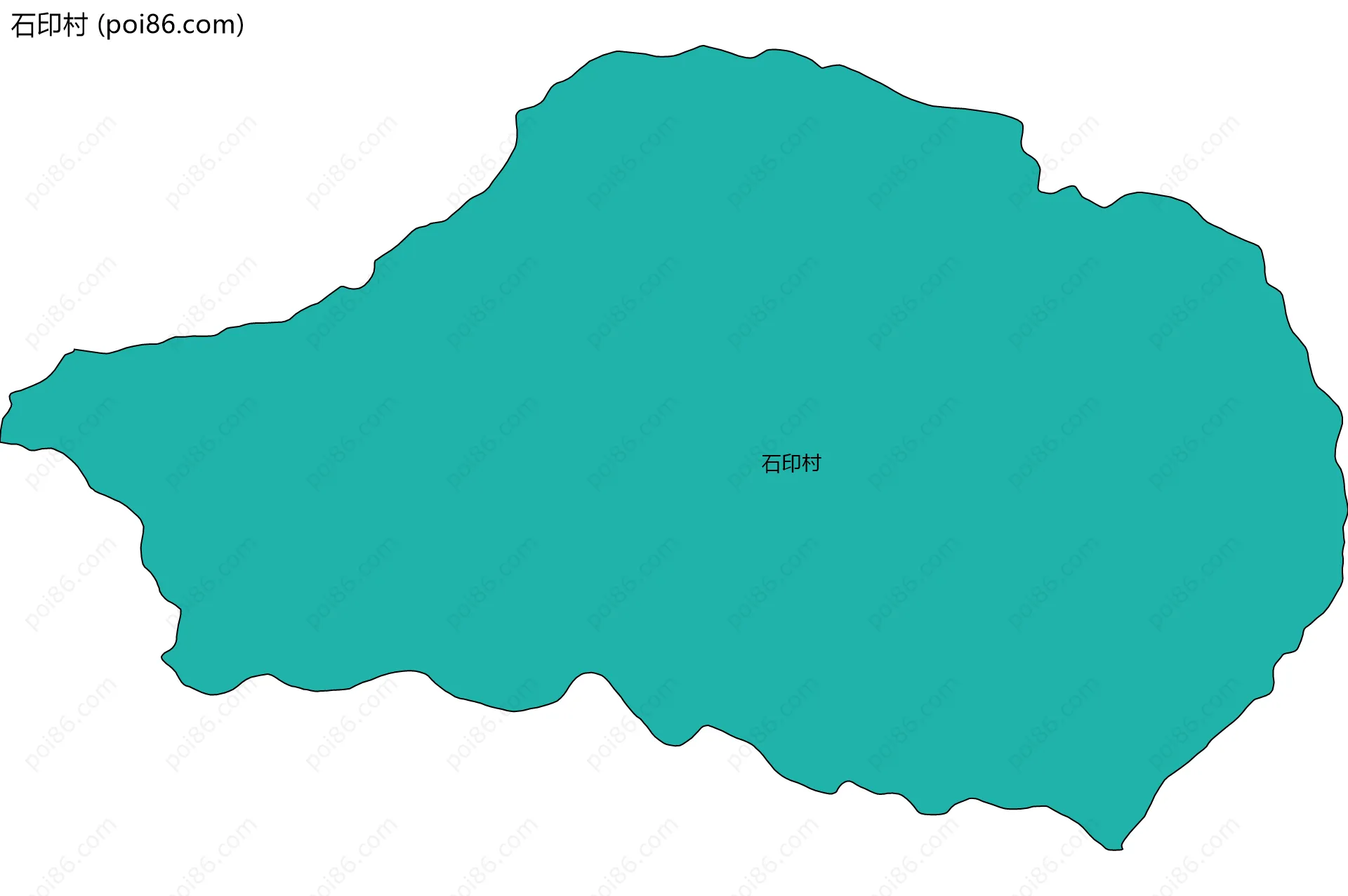 石印村边界地图
