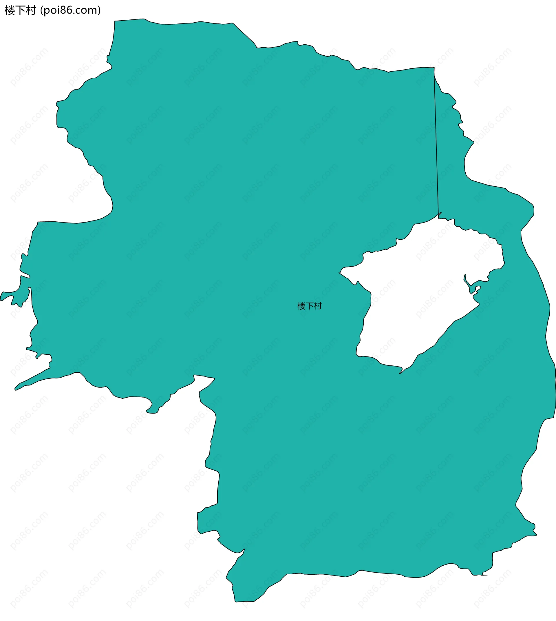 楼下村边界地图