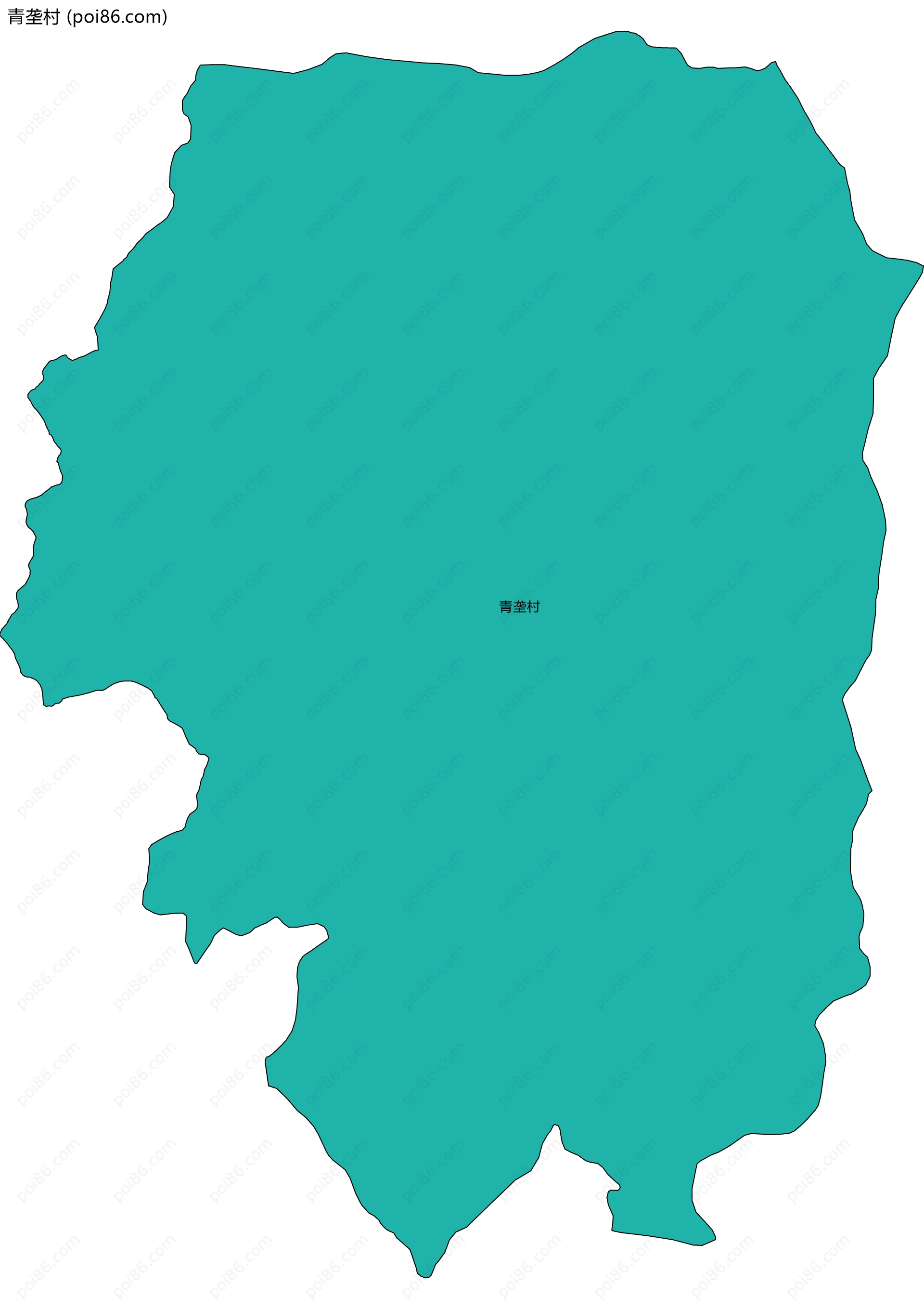 青垄村边界地图