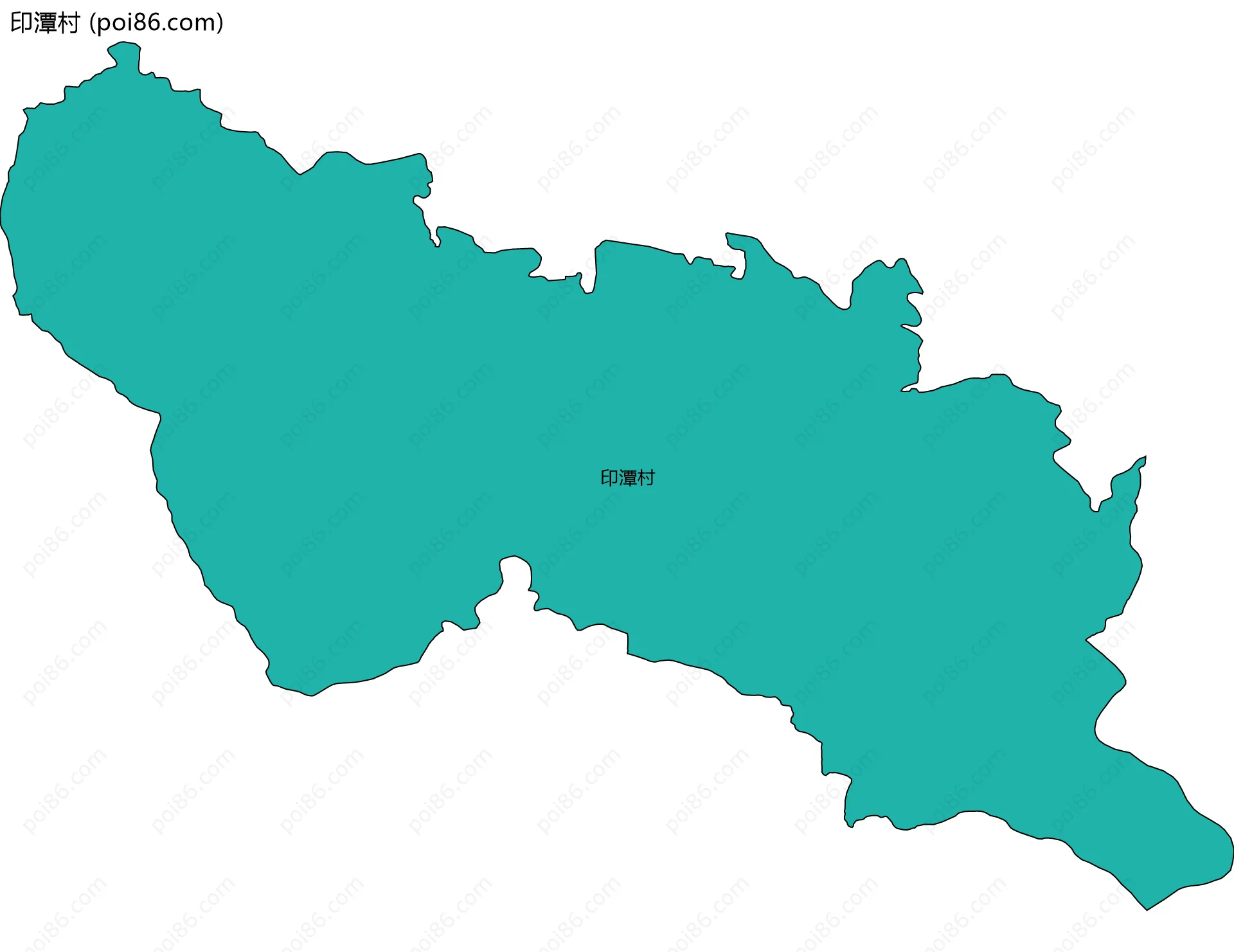 印潭村边界地图