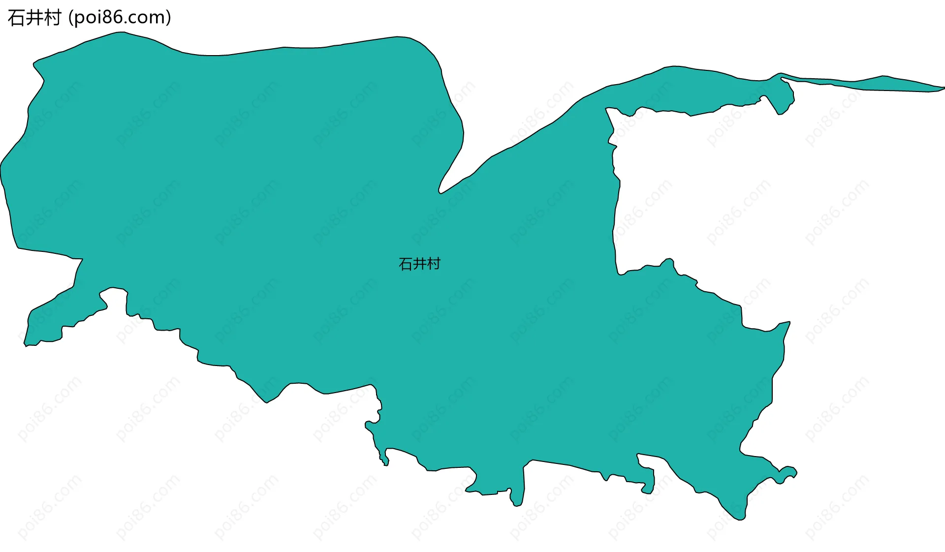 石井村边界地图