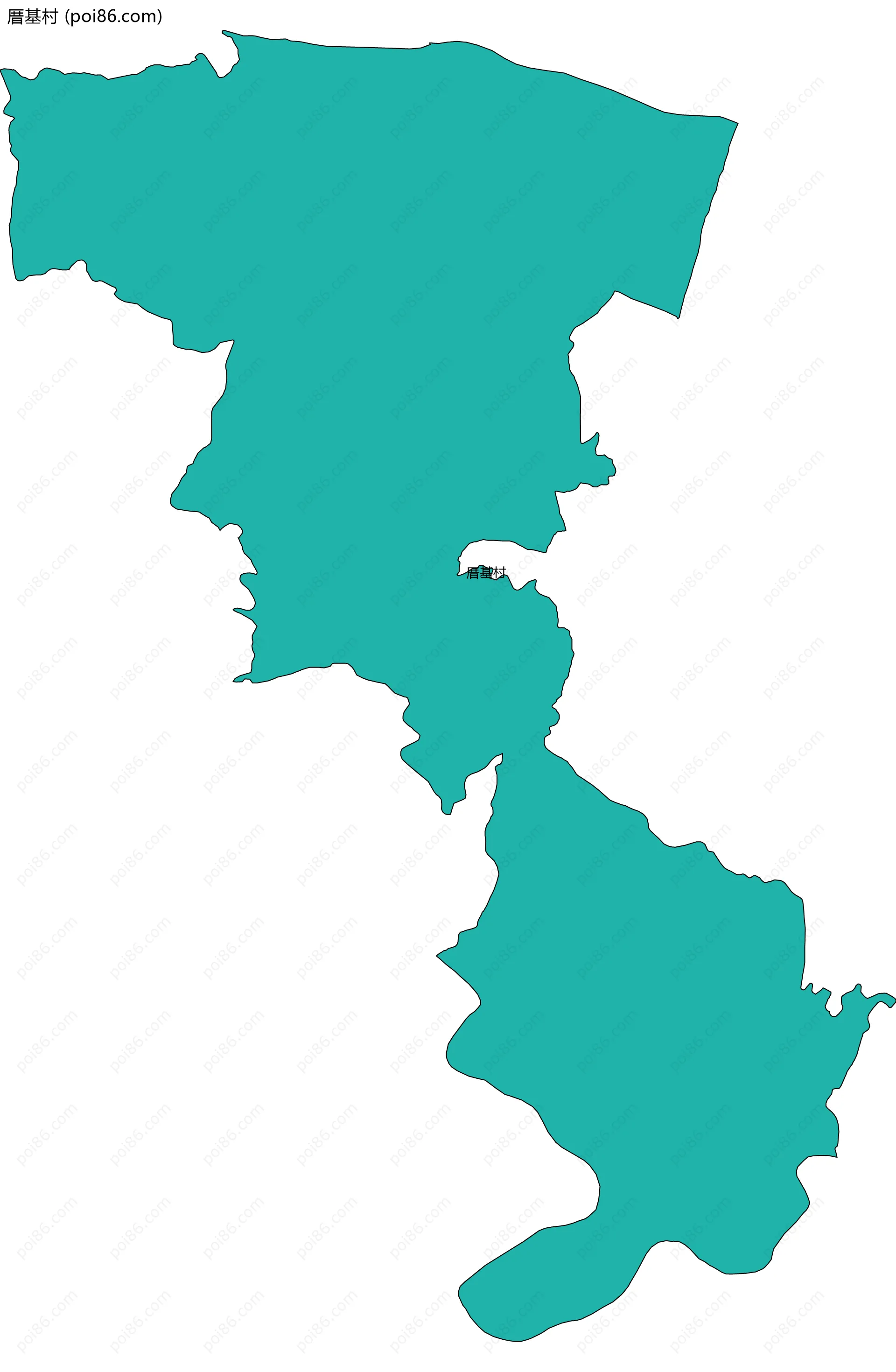 厝基村边界地图