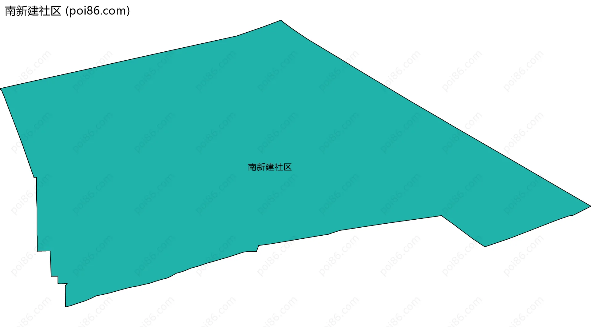 南新建社区边界地图